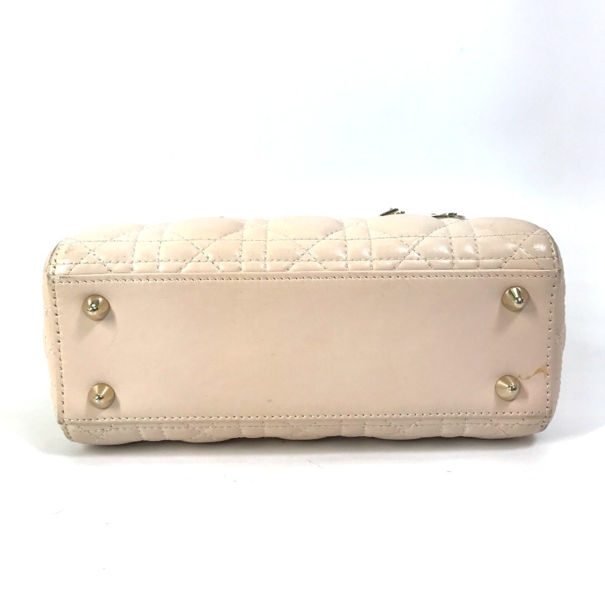 Christian Dior Beige Leather Handbag ()