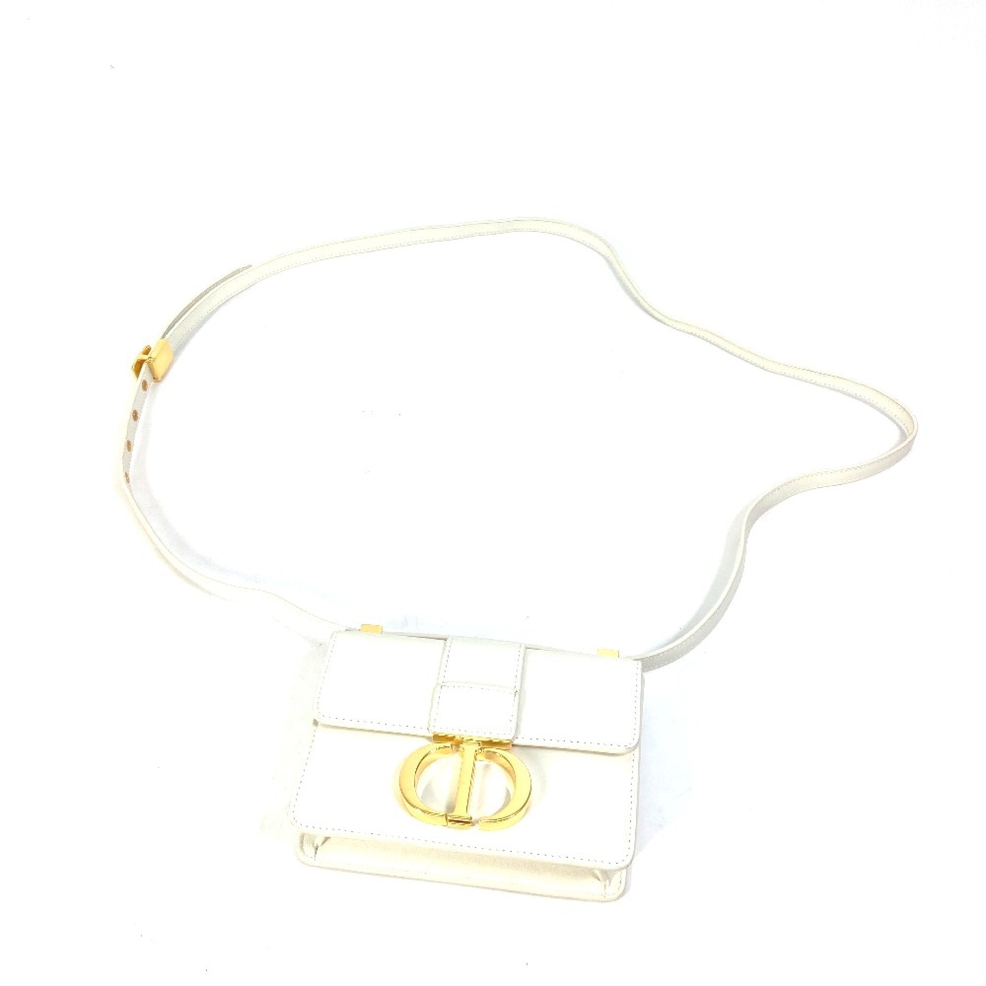 Christian Dior White Leather Shoulder Bag ()