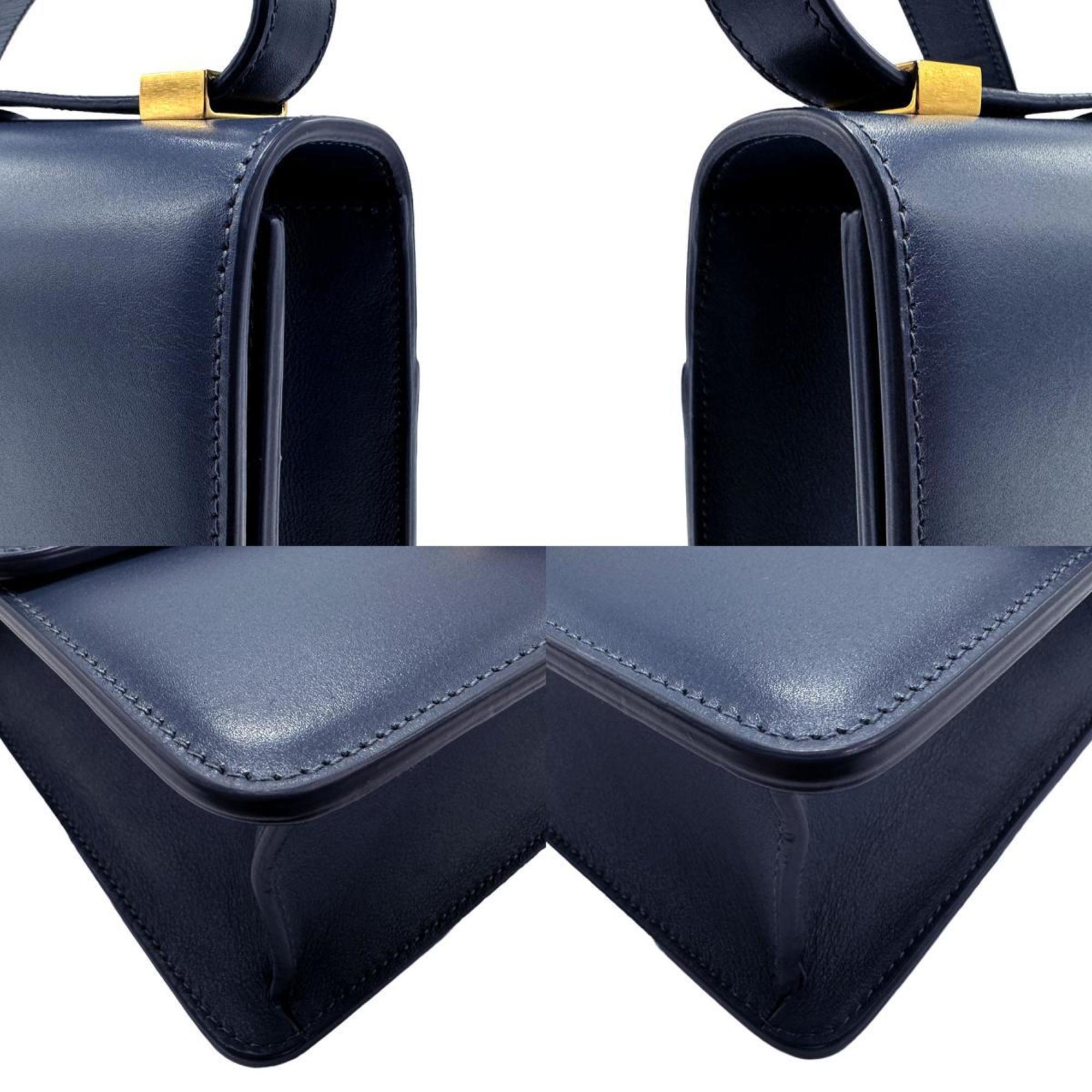 Christian Dior Blue Leather Shoulder Bag ()