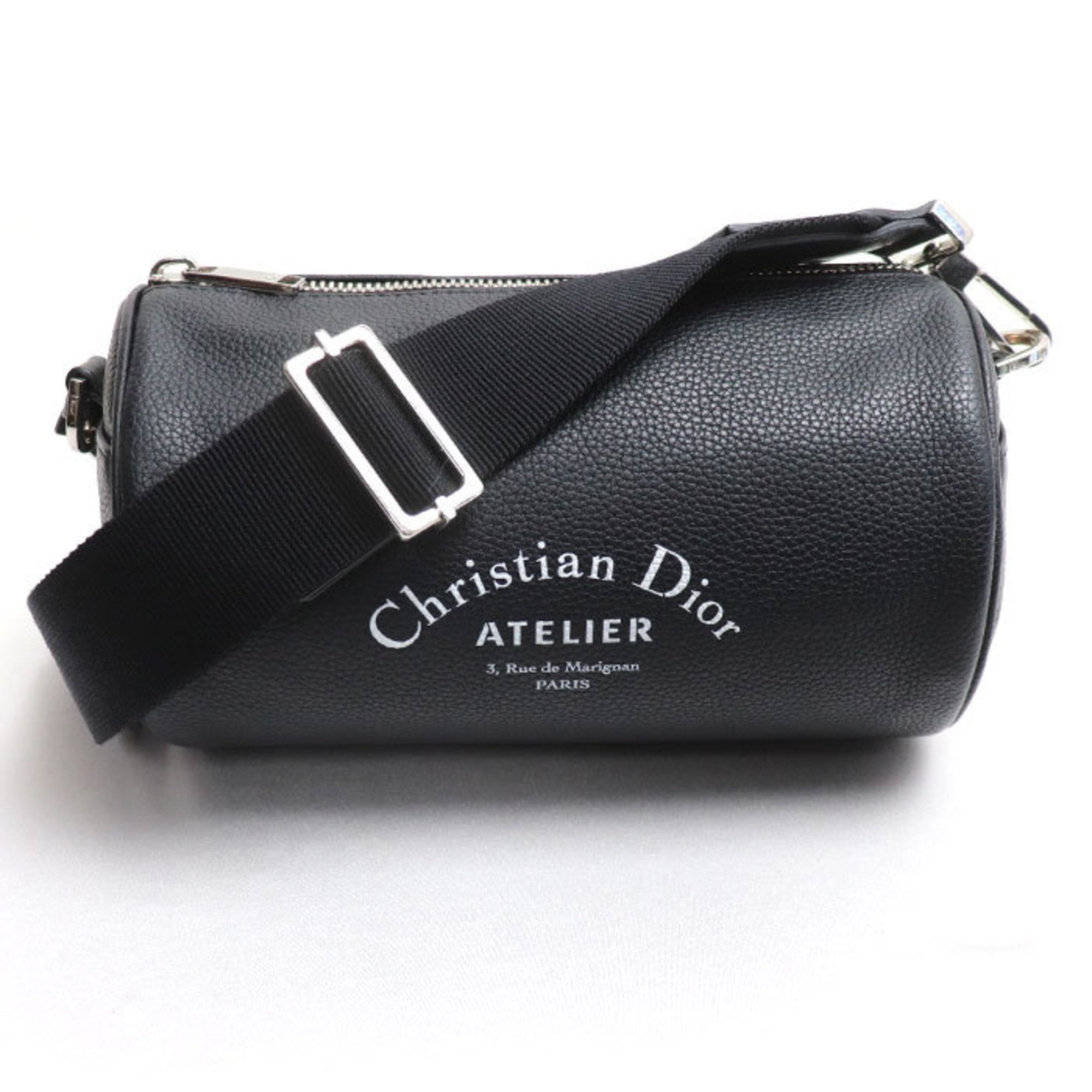 Christian Dior Black Leather Shoulder Bag ()