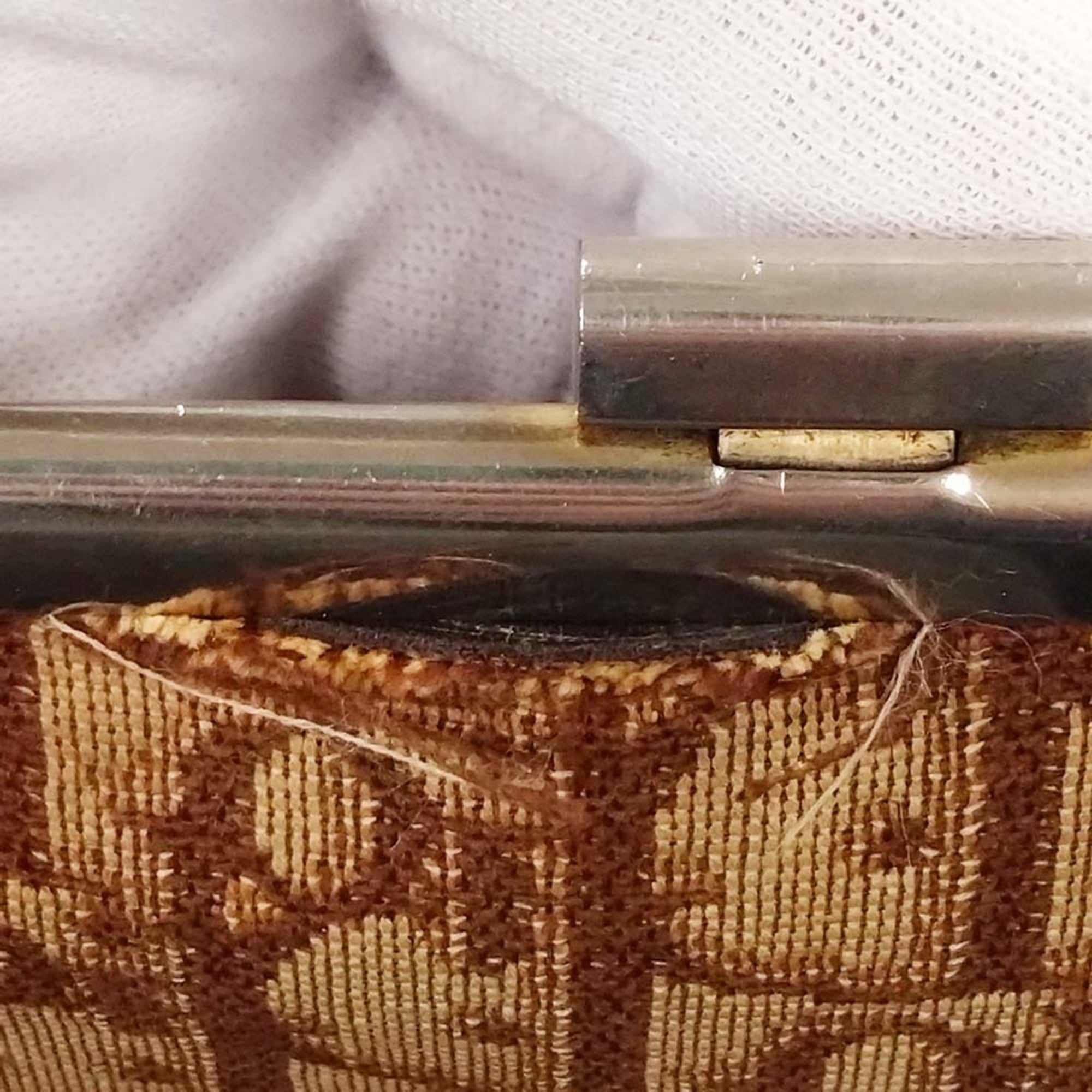 Christian Dior Brown Canvas Clutch Bag ()