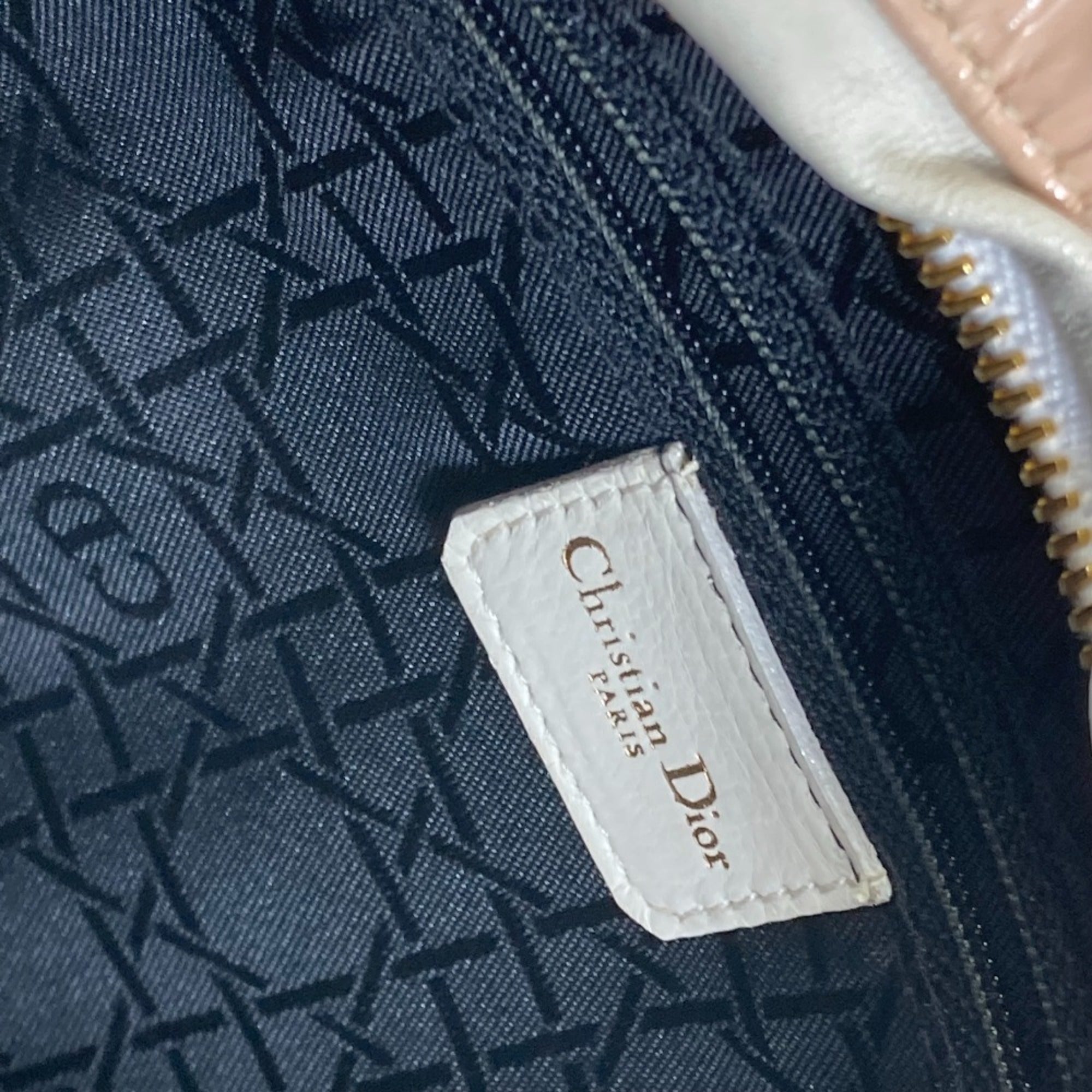 Christian Dior Beige Leather Handbag ()
