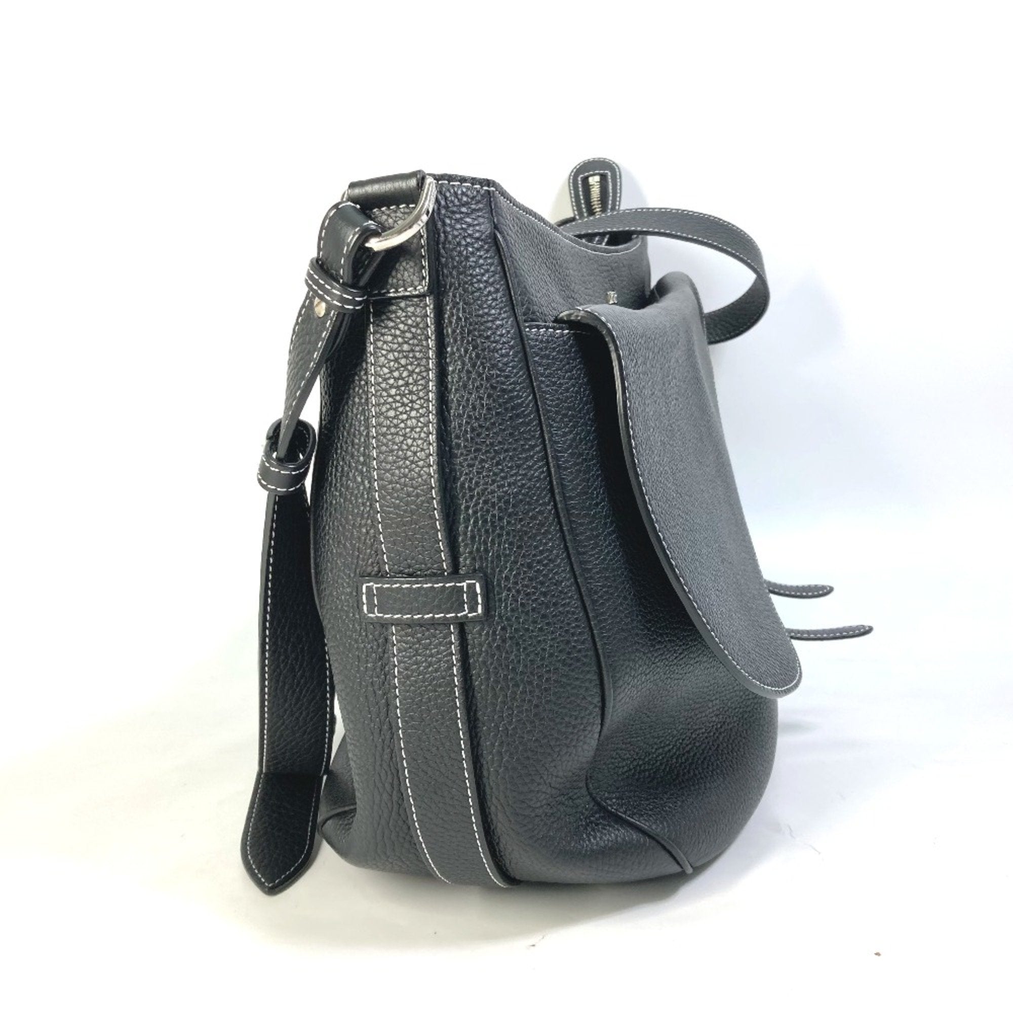 Christian Dior Black Leather Shoulder Bag ()