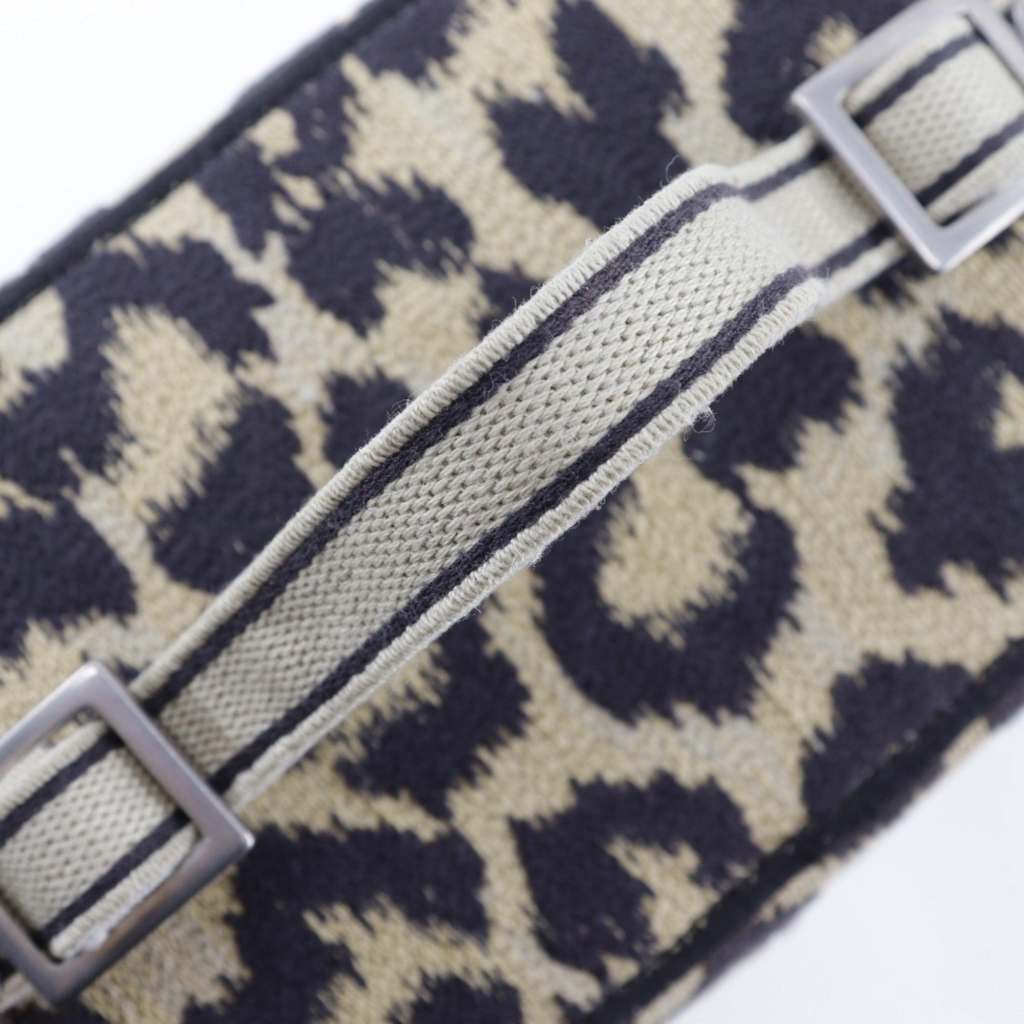 Christian Dior Beige Canvas Handbag Vanity Bag ()