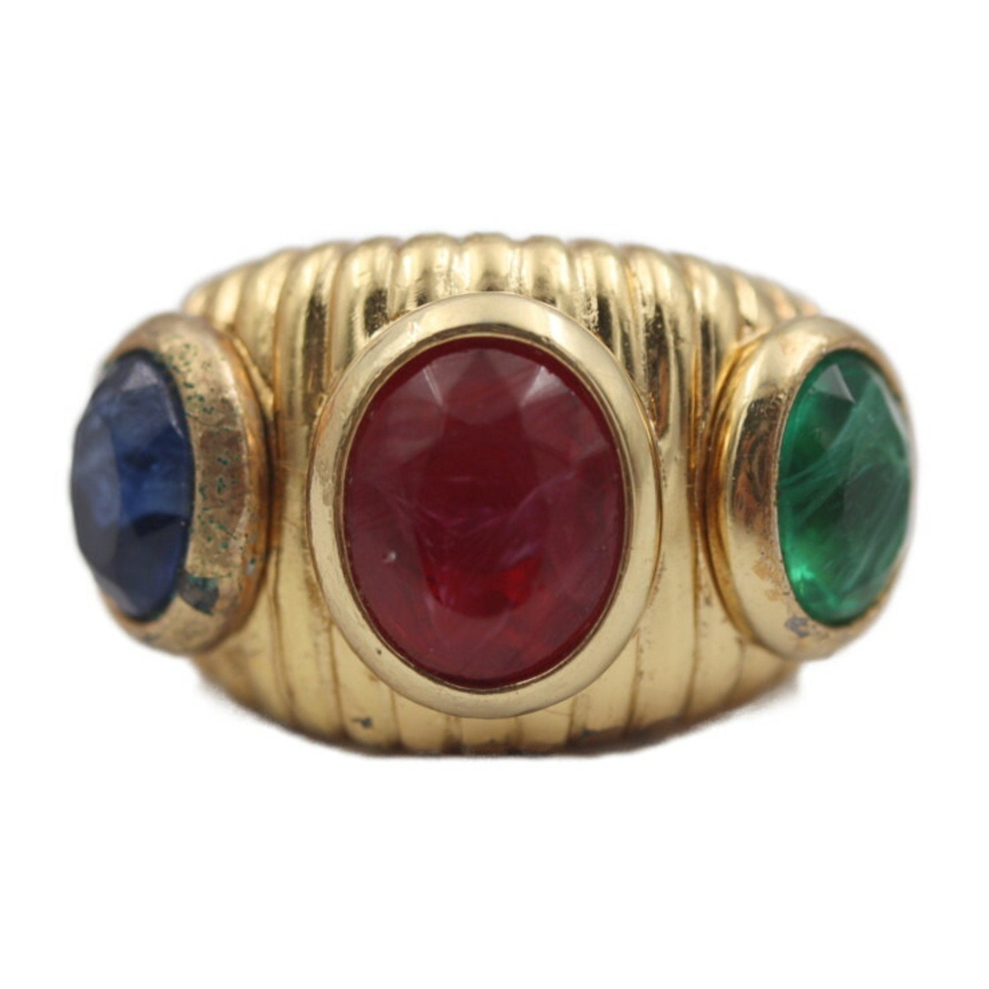 Christian Dior Gold Metal Band Ring ()