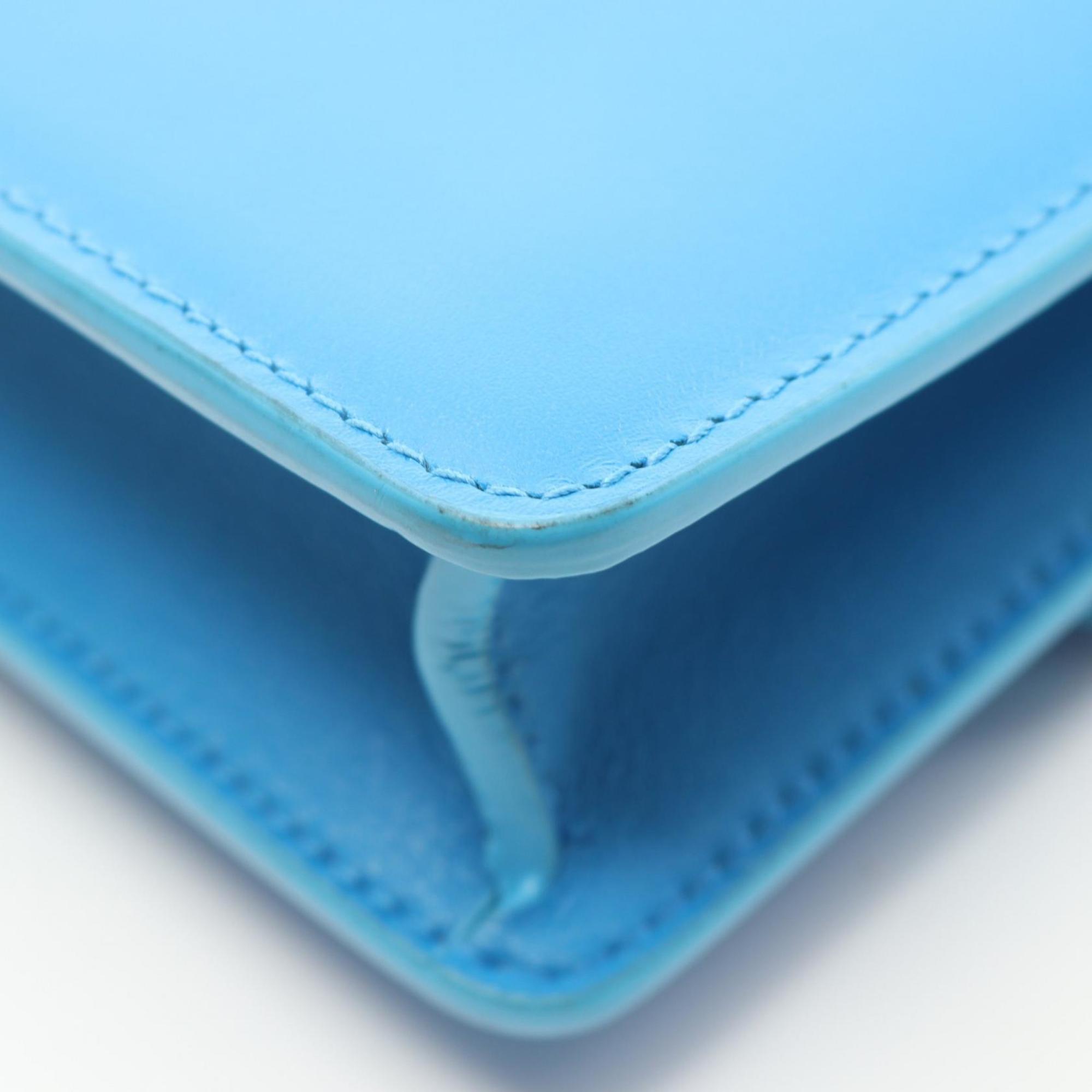 Christian Dior Blue Leather Shoulder Bag ()