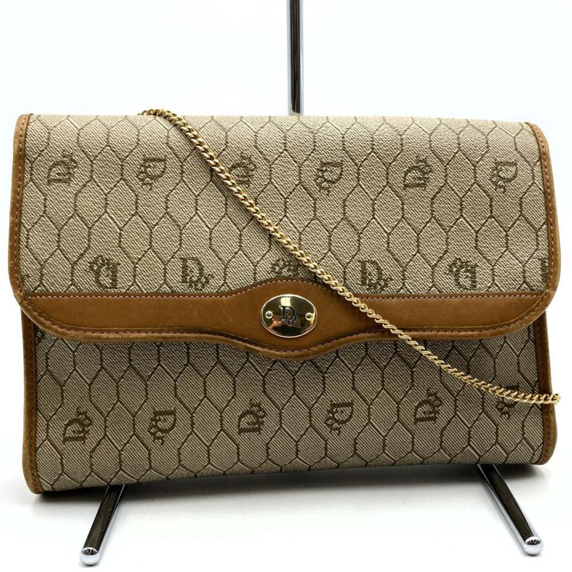 Christian Dior Beige Pvc Shoulder Bag ()