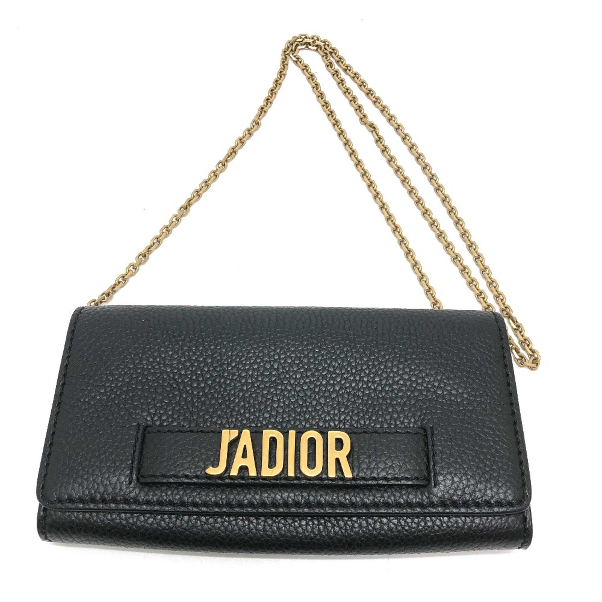 Christian Dior Black Leather Shoulder Bag ()