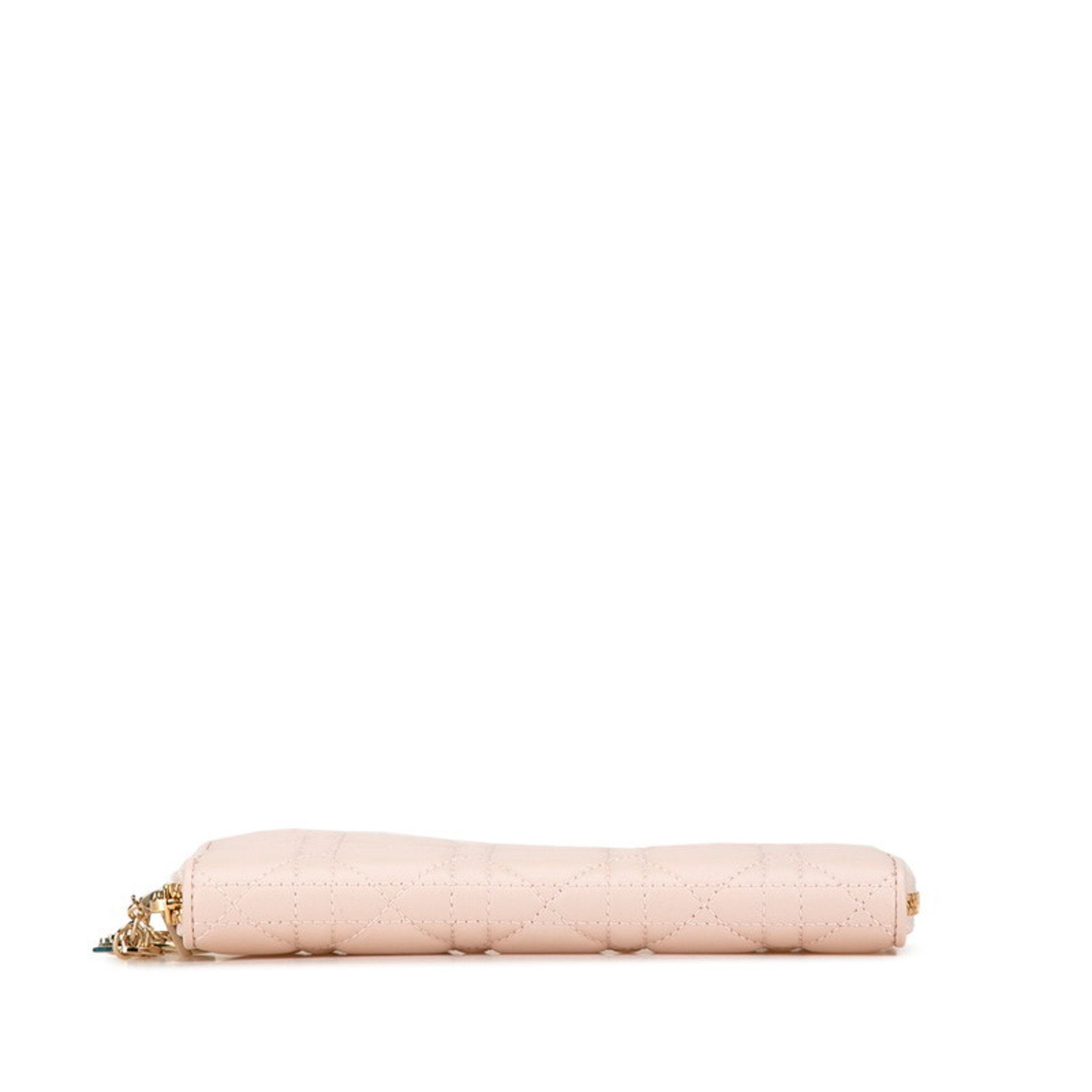 Christian Dior Pink Leather Coin Purse/Coin Case ()