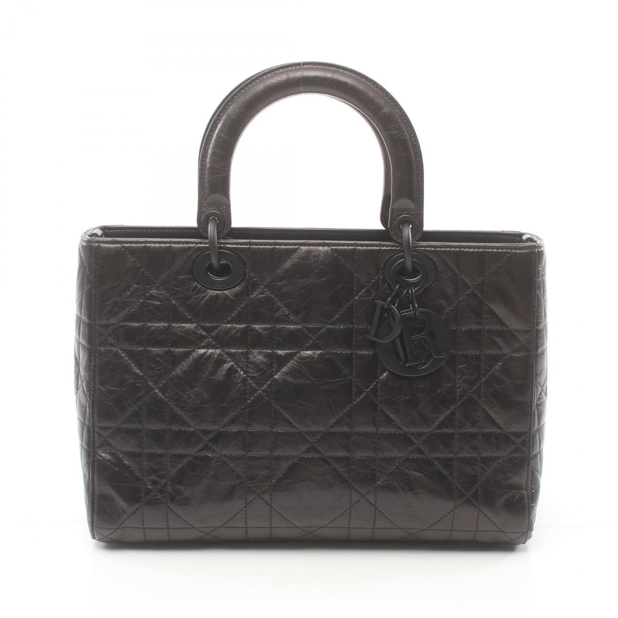 Christian Dior Black Leather Handbag ()