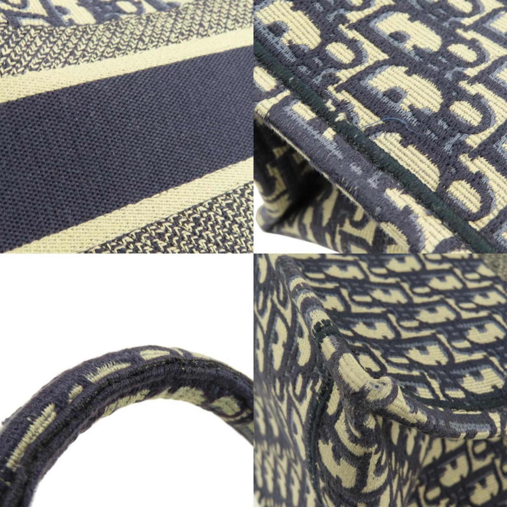 Christian Dior Navy Canvas Tote Bag ()