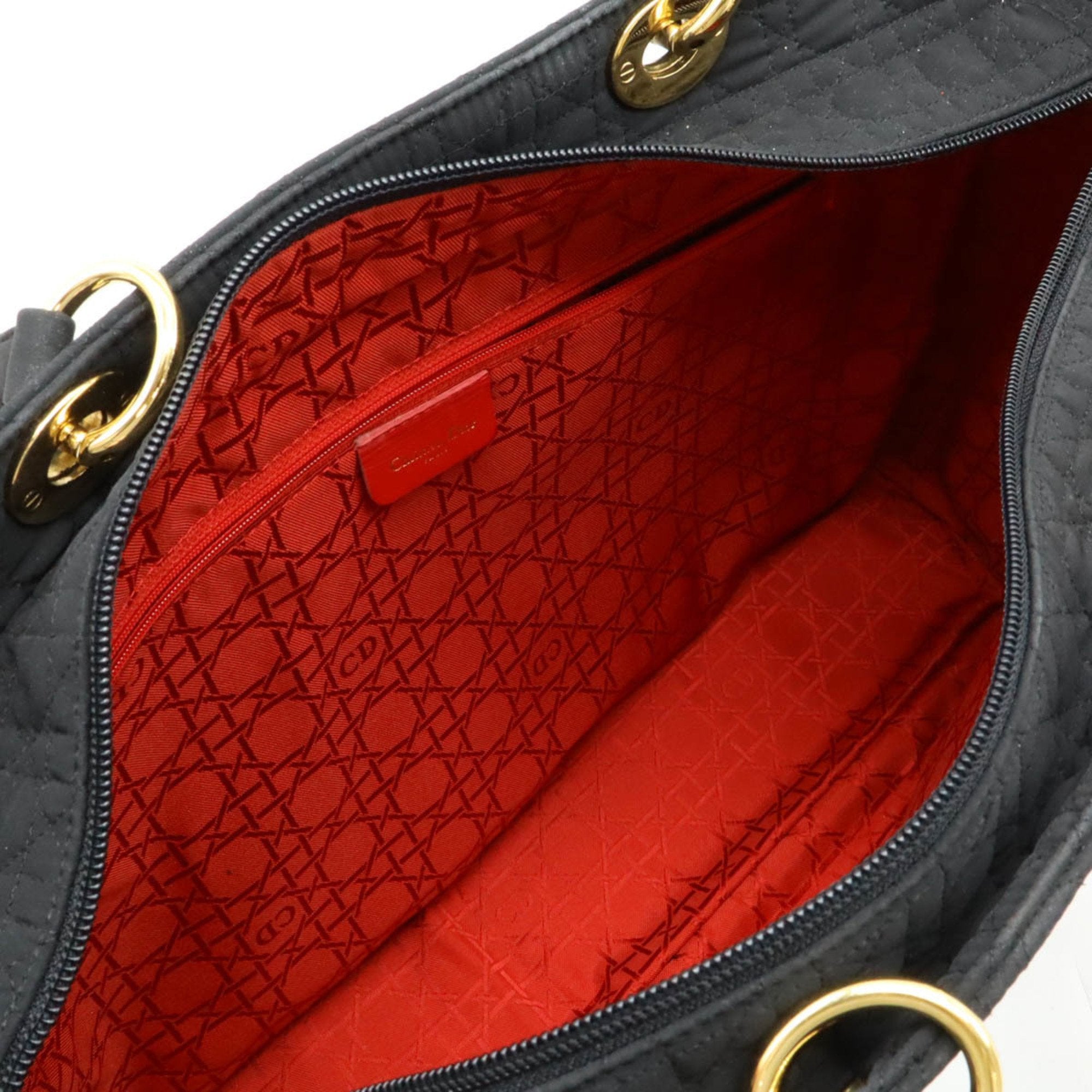 Christian Dior Lady Dior Black Nylon Tote Bag ()