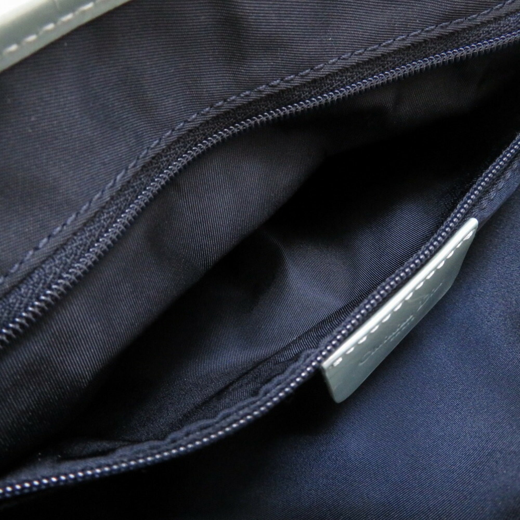 Christian Dior Blue Leather Handbag Shoulder Bag ()