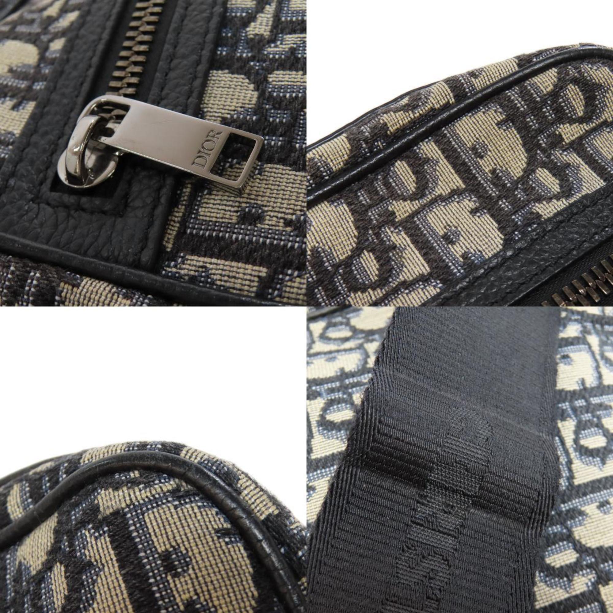 Christian Dior Black Canvas Shoulder Bag ()