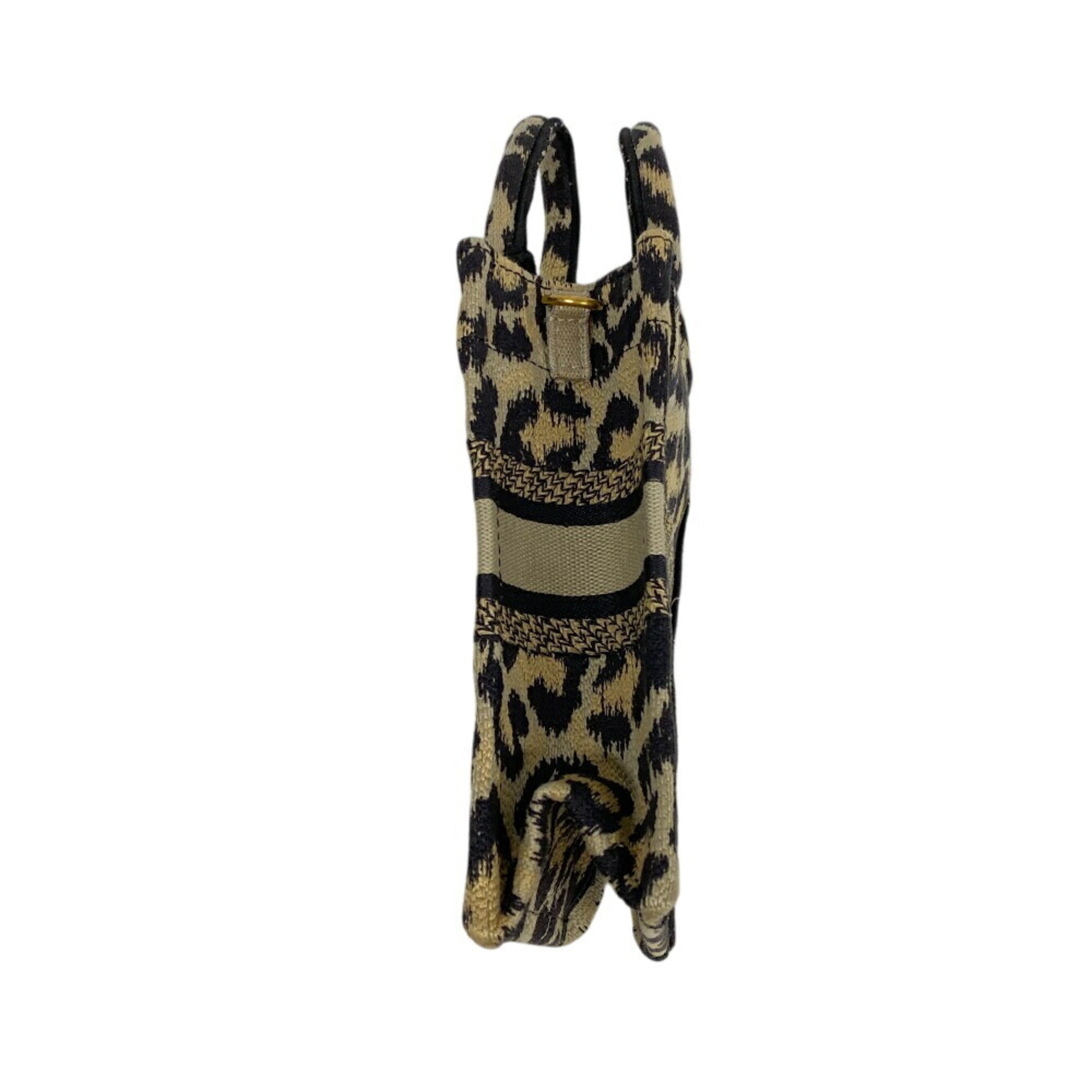 Christian Dior Beige Gold Canvas Tote Bag ()