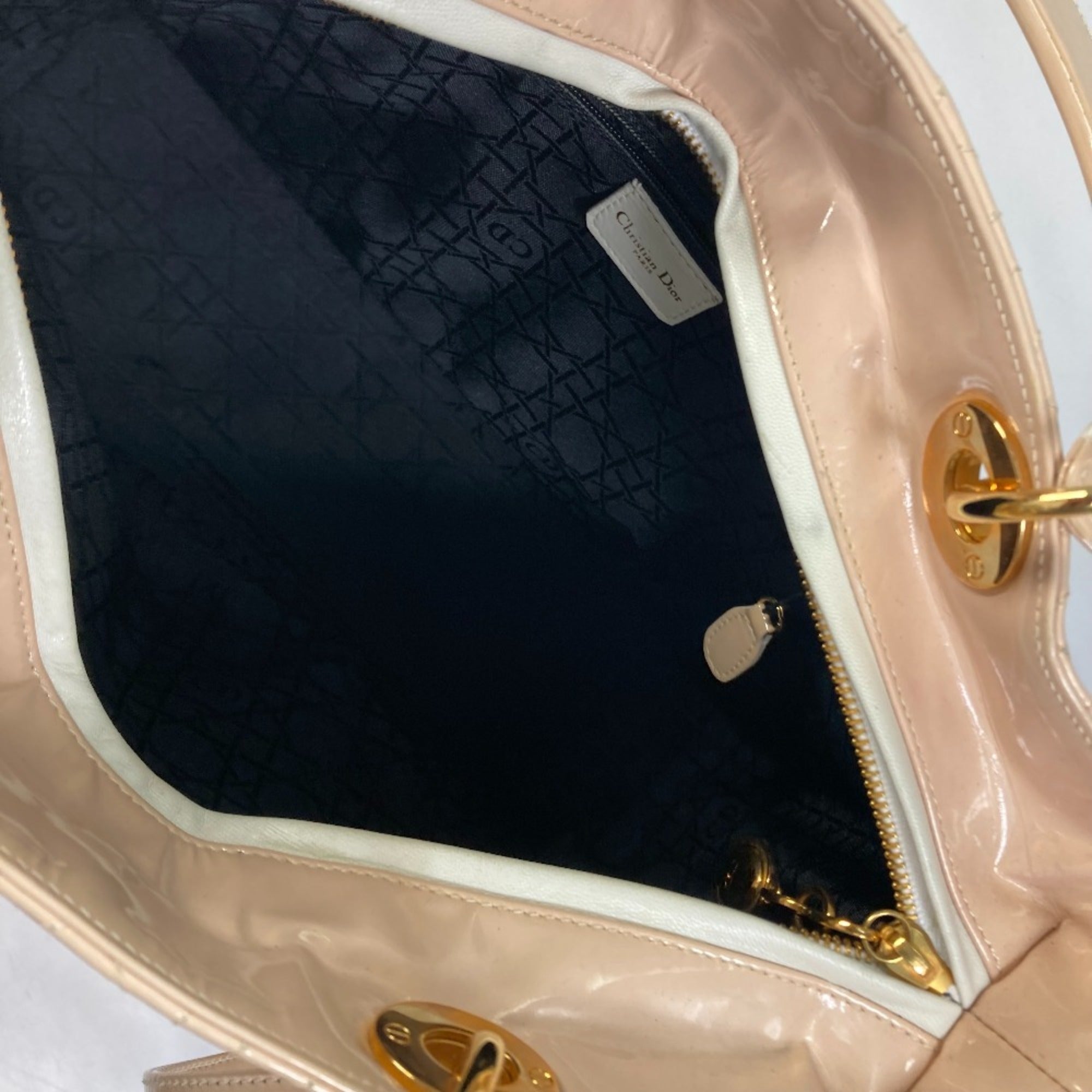 Christian Dior Beige Leather Handbag ()