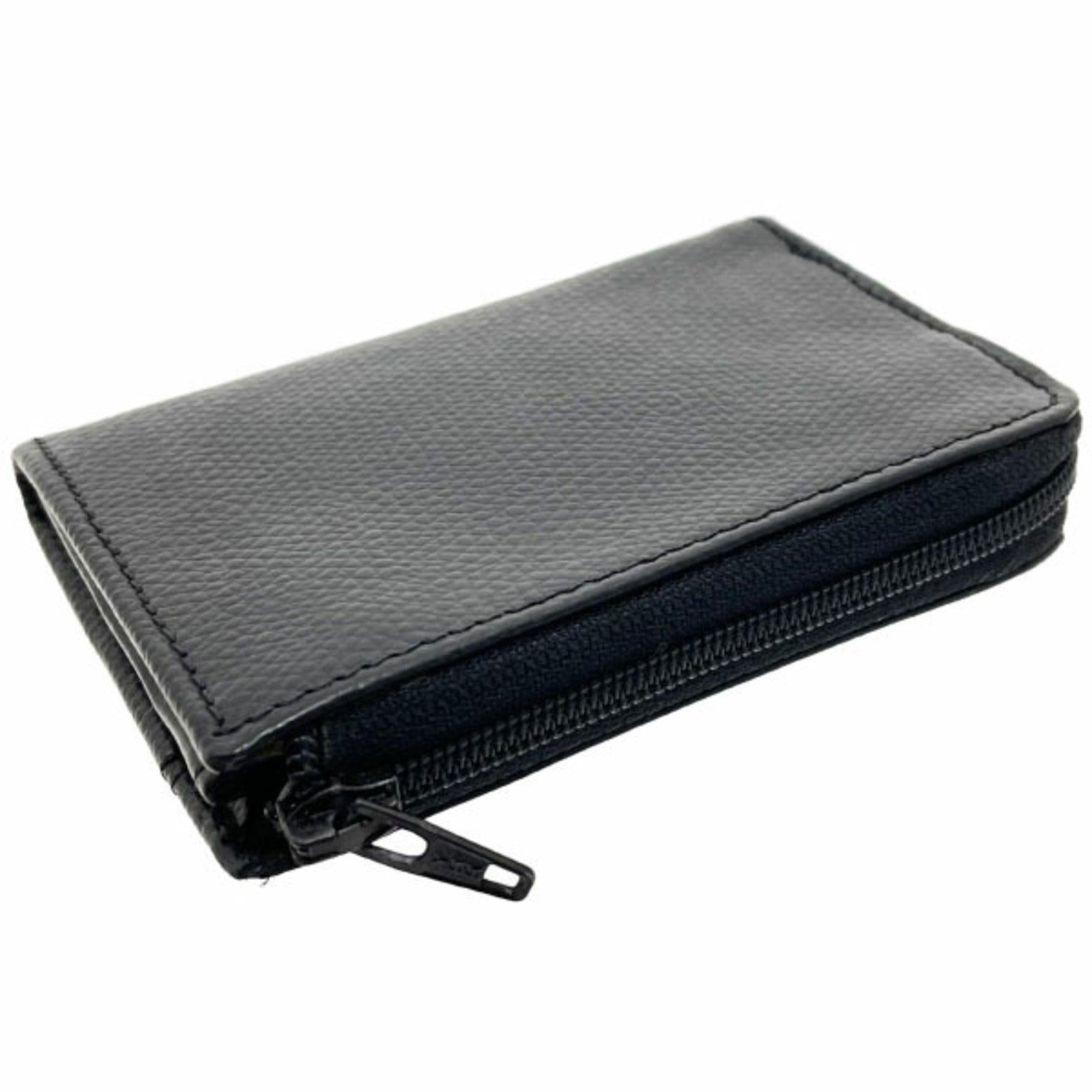 Christian Dior Black Leather Coin Purse/Coin Case ()