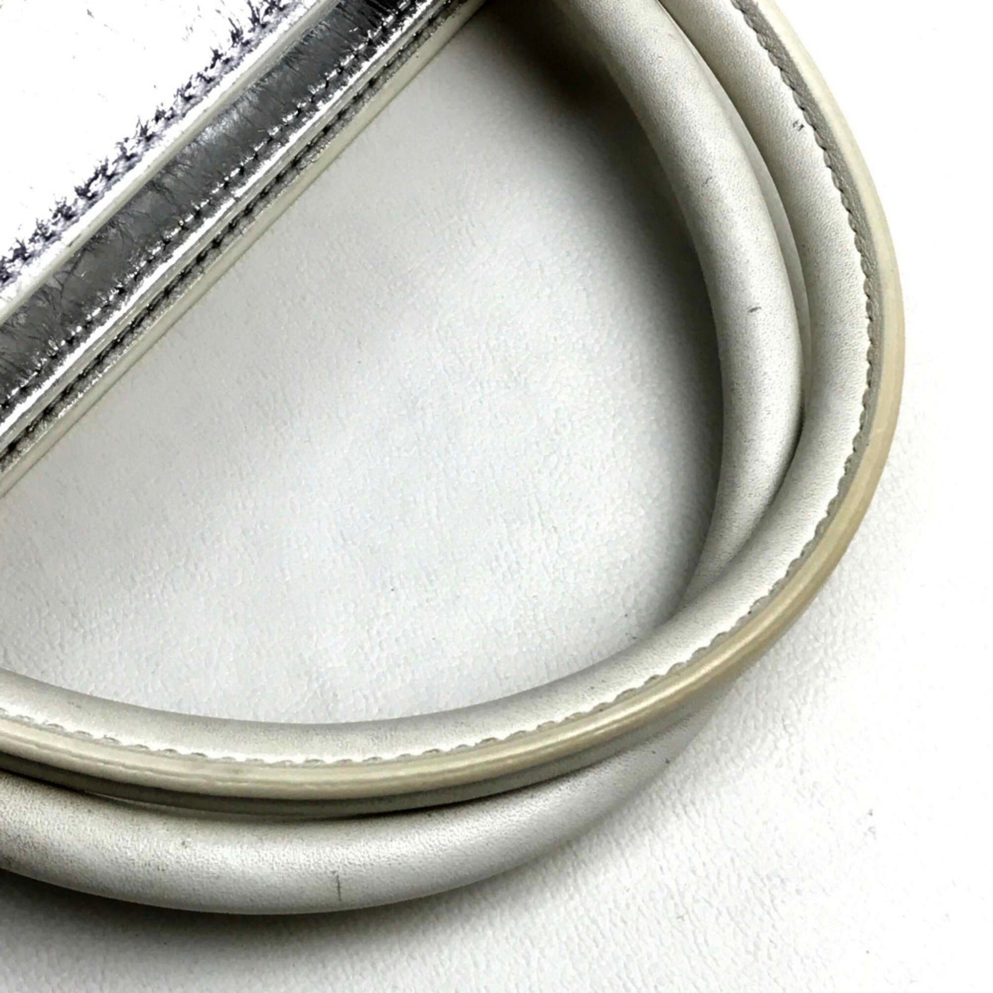 Christian Dior Silver Leather Handbag ()