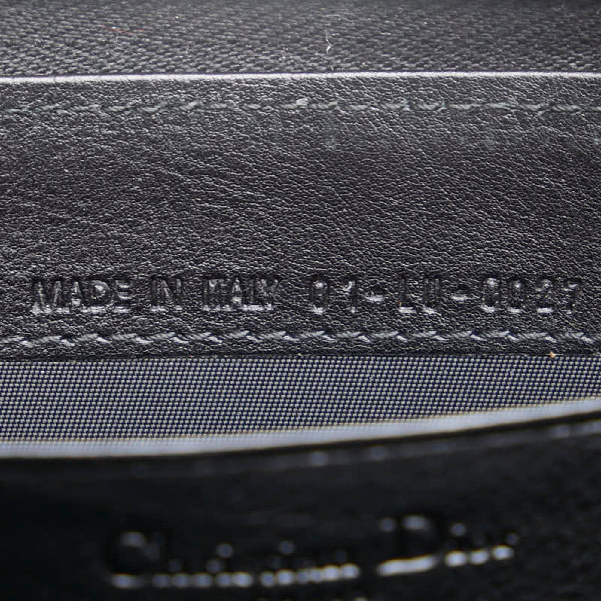 Christian Dior Black Leather Long Wallet (Bi-Fold) ()