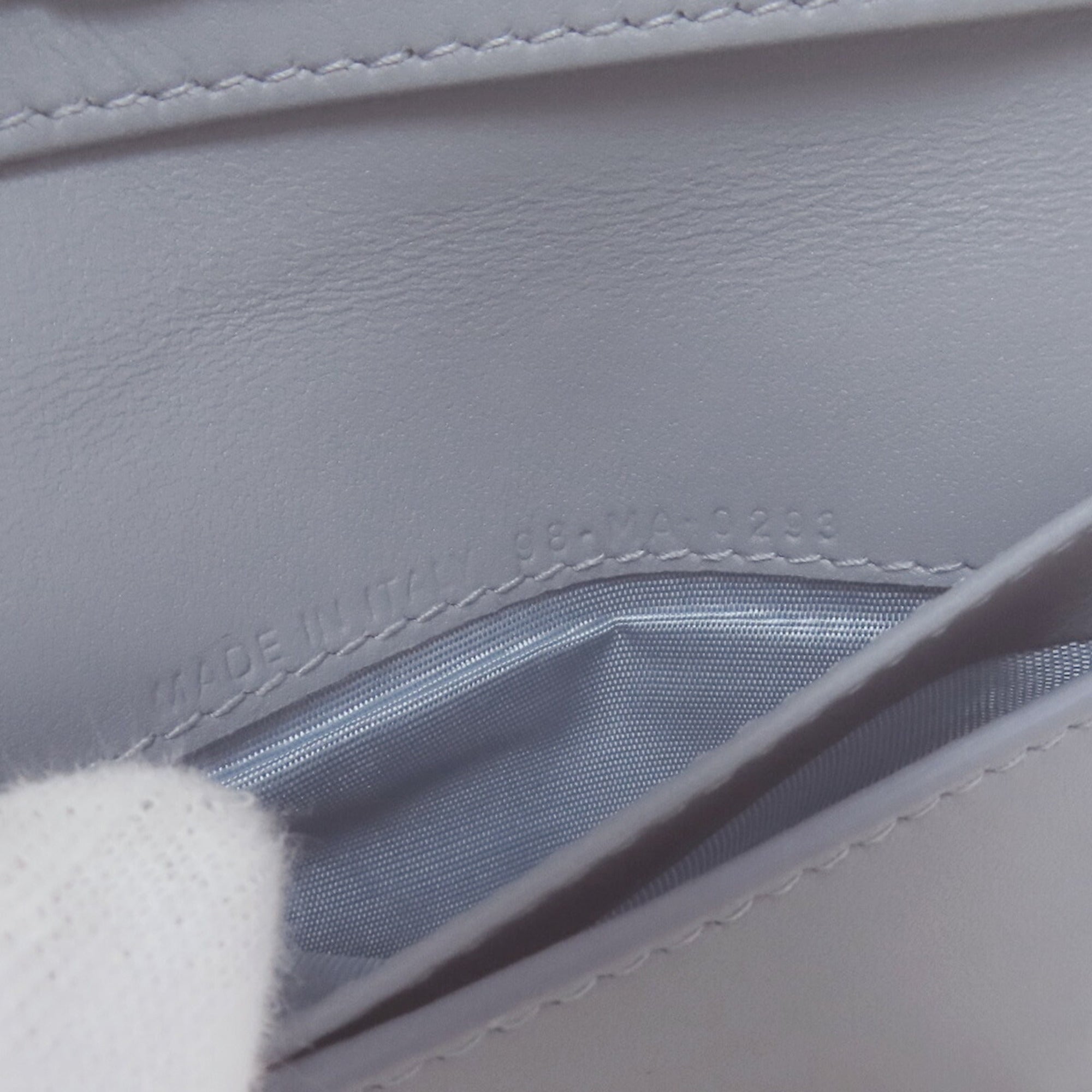 Christian Dior Light Blue Leather Wallet (Bi-Fold) ()