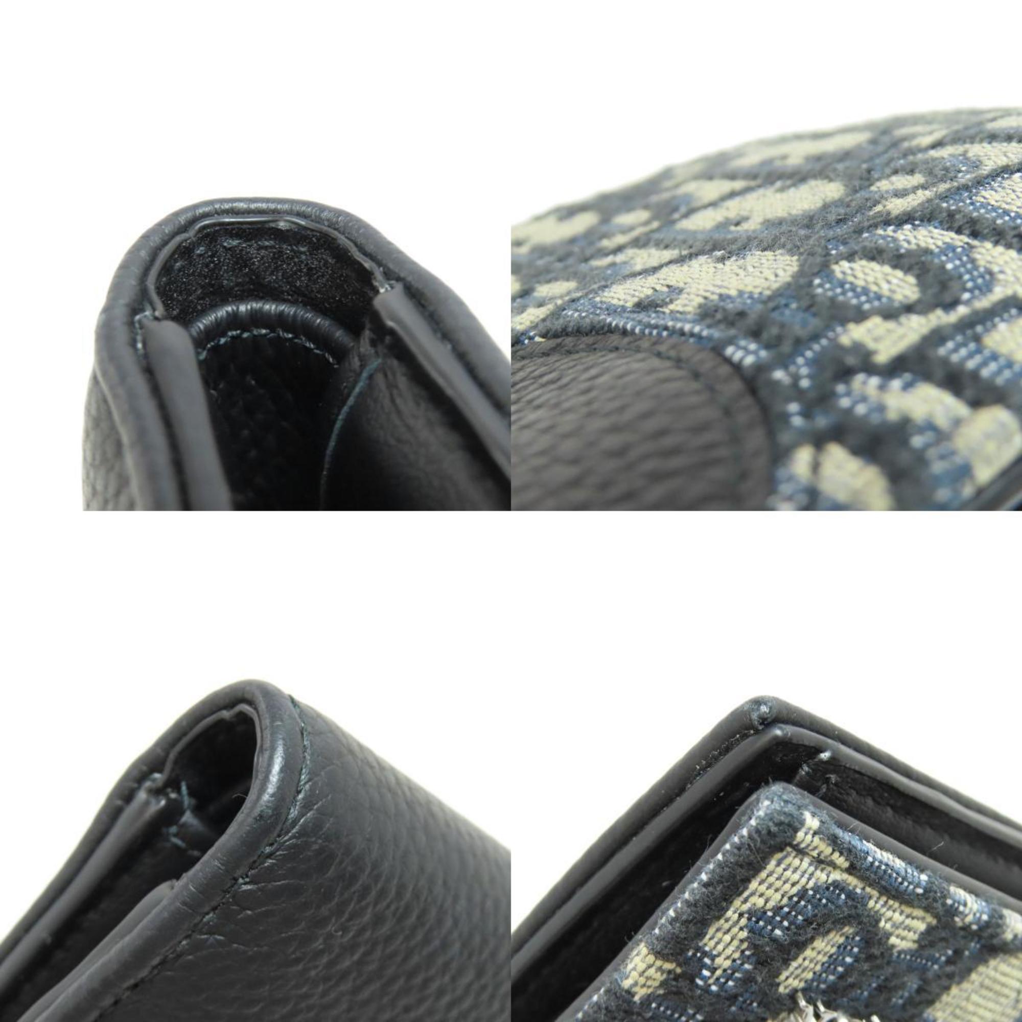 Christian Dior Black Canvas Wallet (Bi-Fold) ()