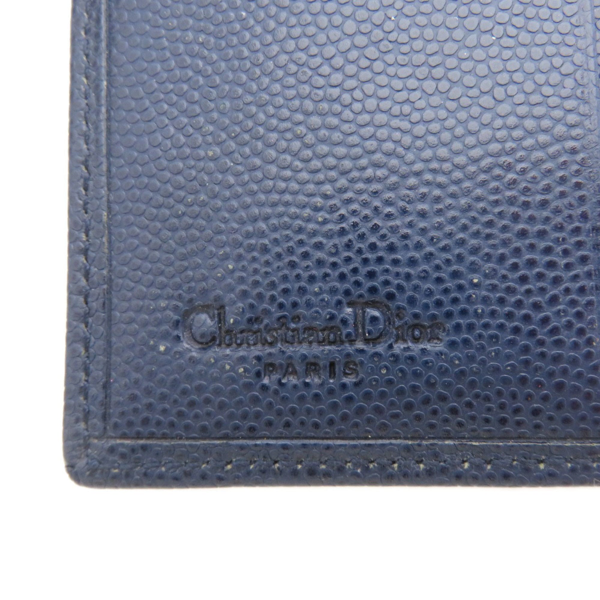 Christian Dior Navy Leather Wallet (Bi-Fold) ()