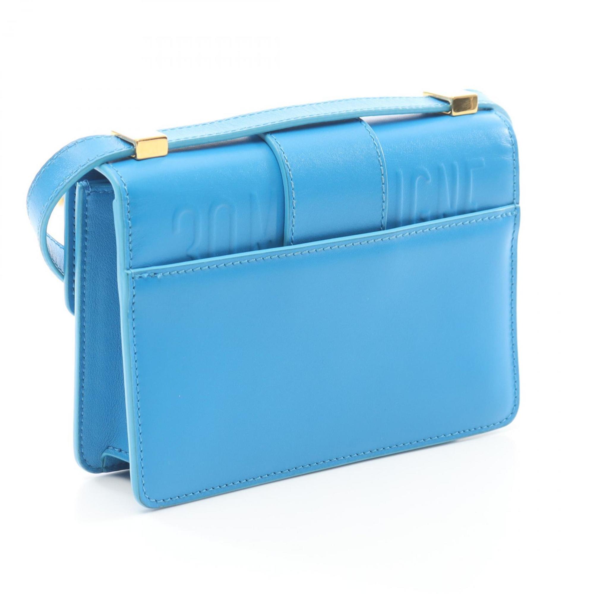 Christian Dior Blue Leather Shoulder Bag ()