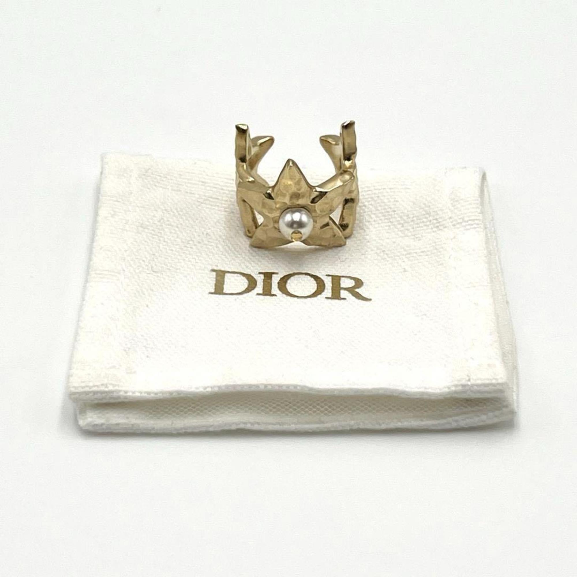 Christian Dior Gold Metal Band Ring ()