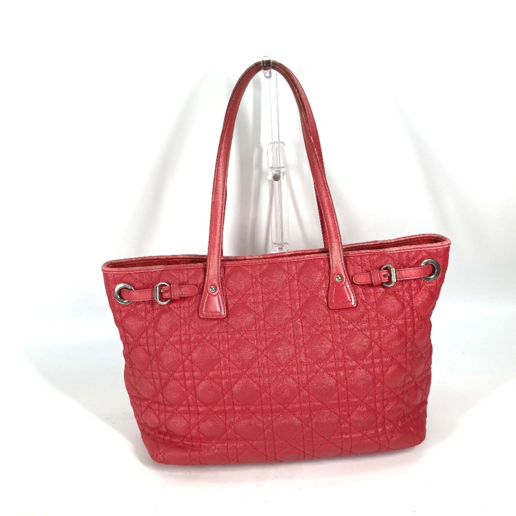 Christian Dior Red Cloth Shoulder Bag ()