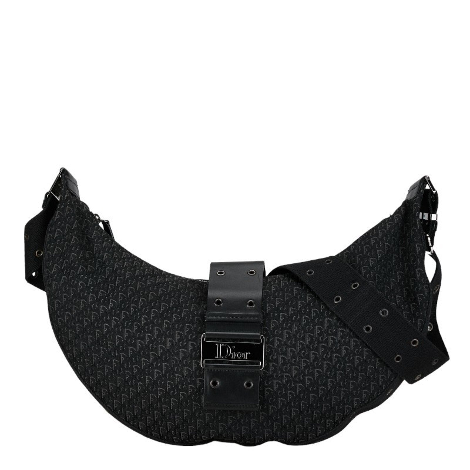Christian Dior Black Canvas Shoulder Bag ()