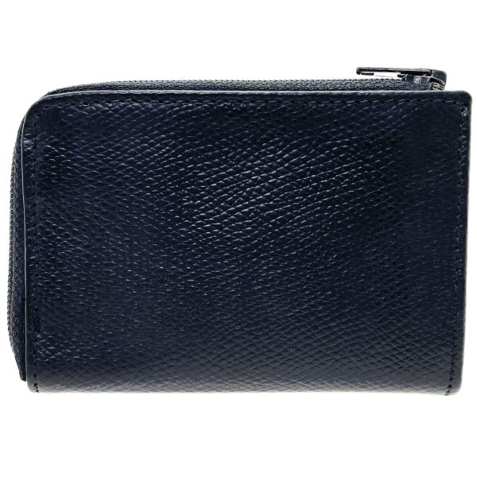 Christian Dior Black Leather Coin Purse/Coin Case ()