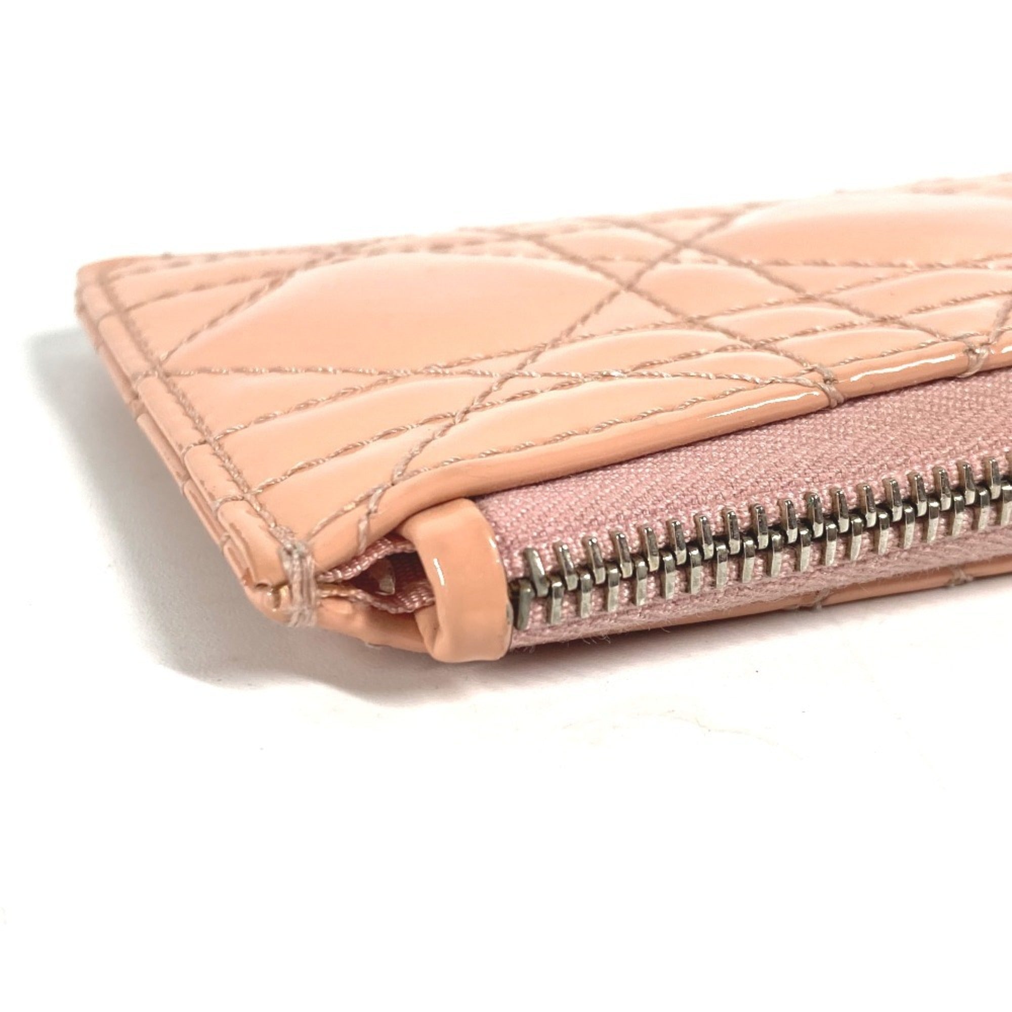 Christian Dior Pink Leather Coin Purse/Coin Case ()