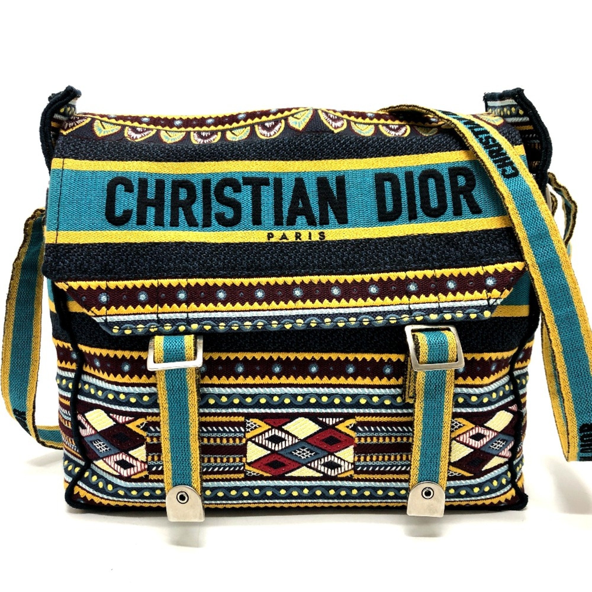 Christian Dior Blue Cloth Shoulder Bag ()