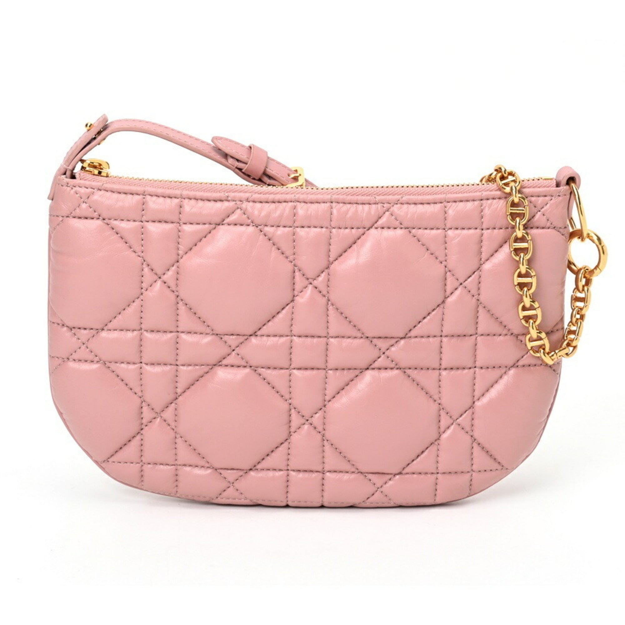 Christian Dior Pink Leather Shoulder Bag ()