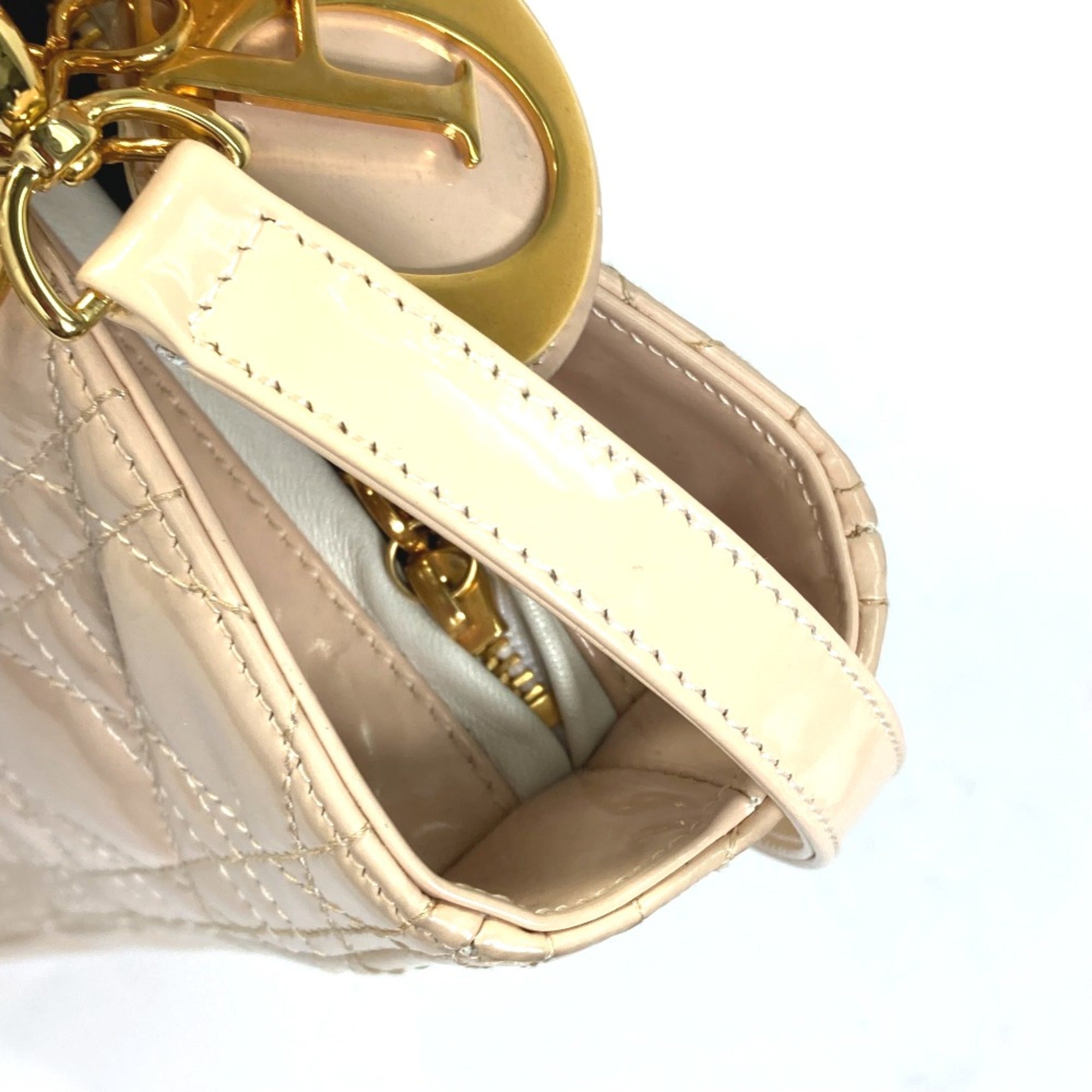 Christian Dior Beige Leather Handbag ()