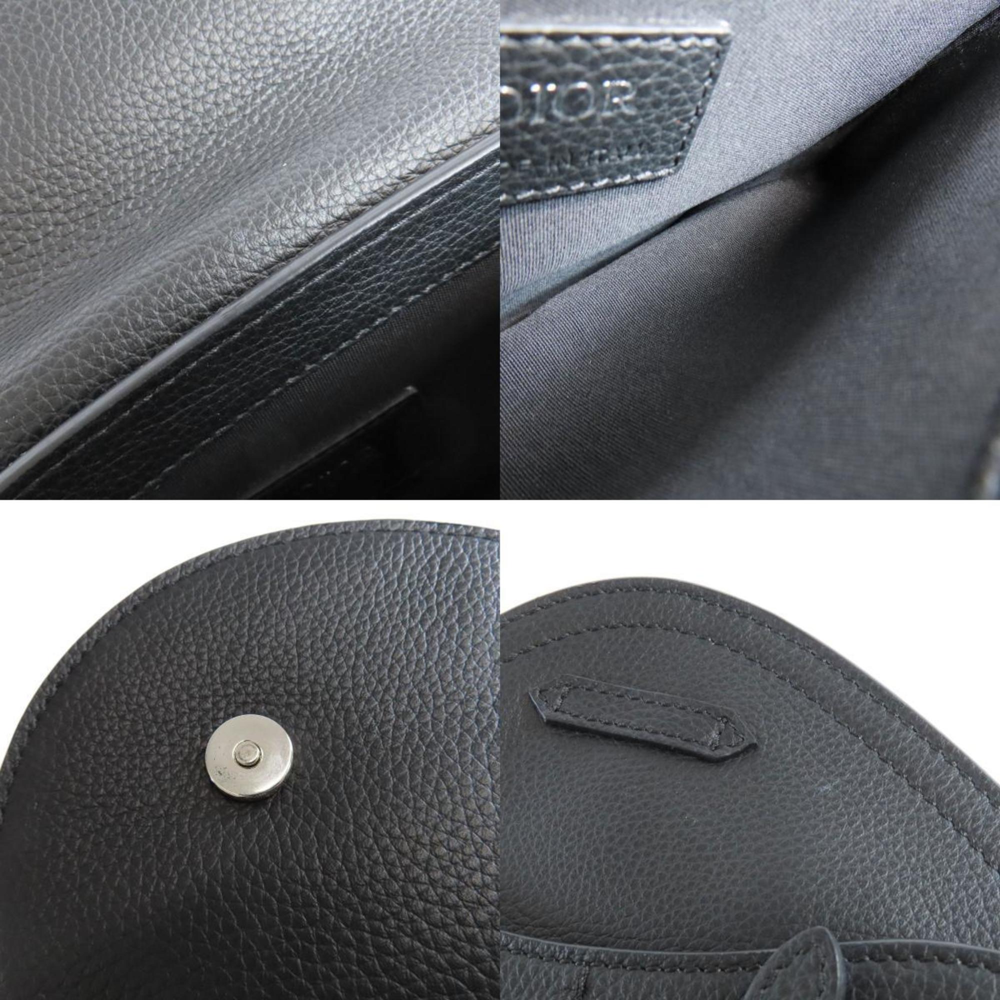 Christian Dior Black Leather Shoulder Bag ()