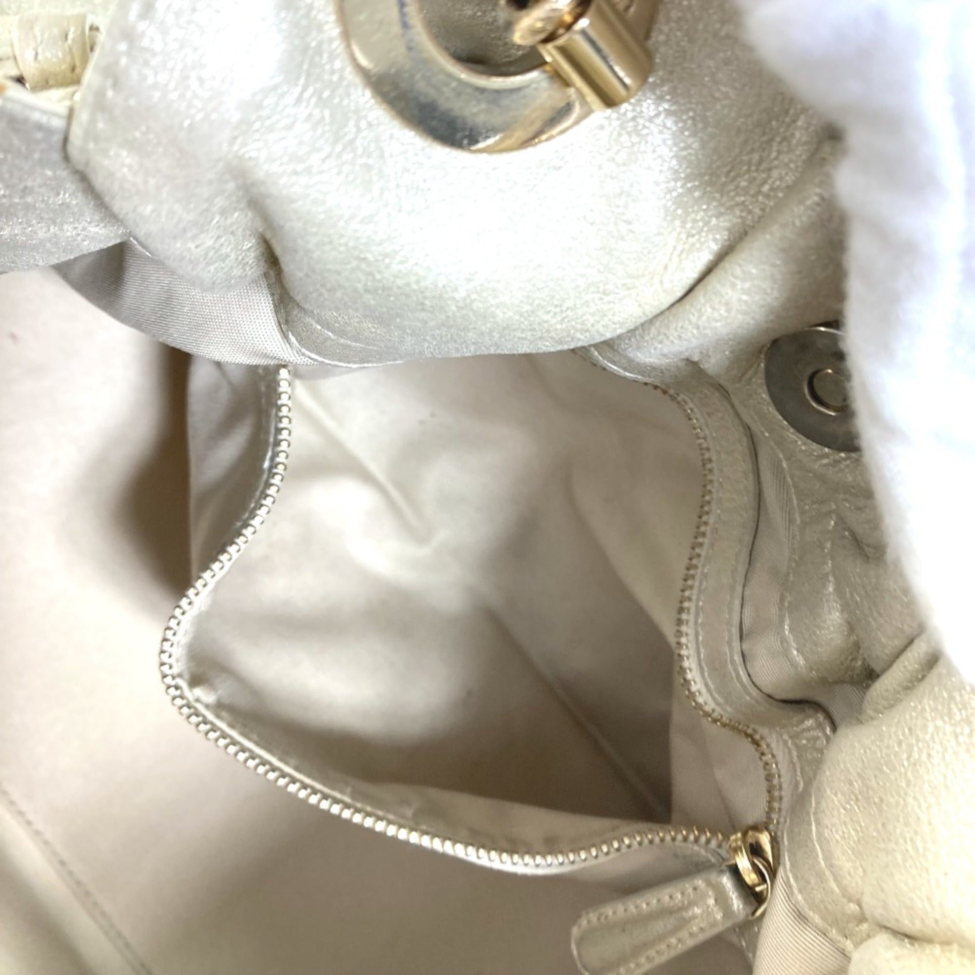 Christian Dior Gold Leather Handbag ()