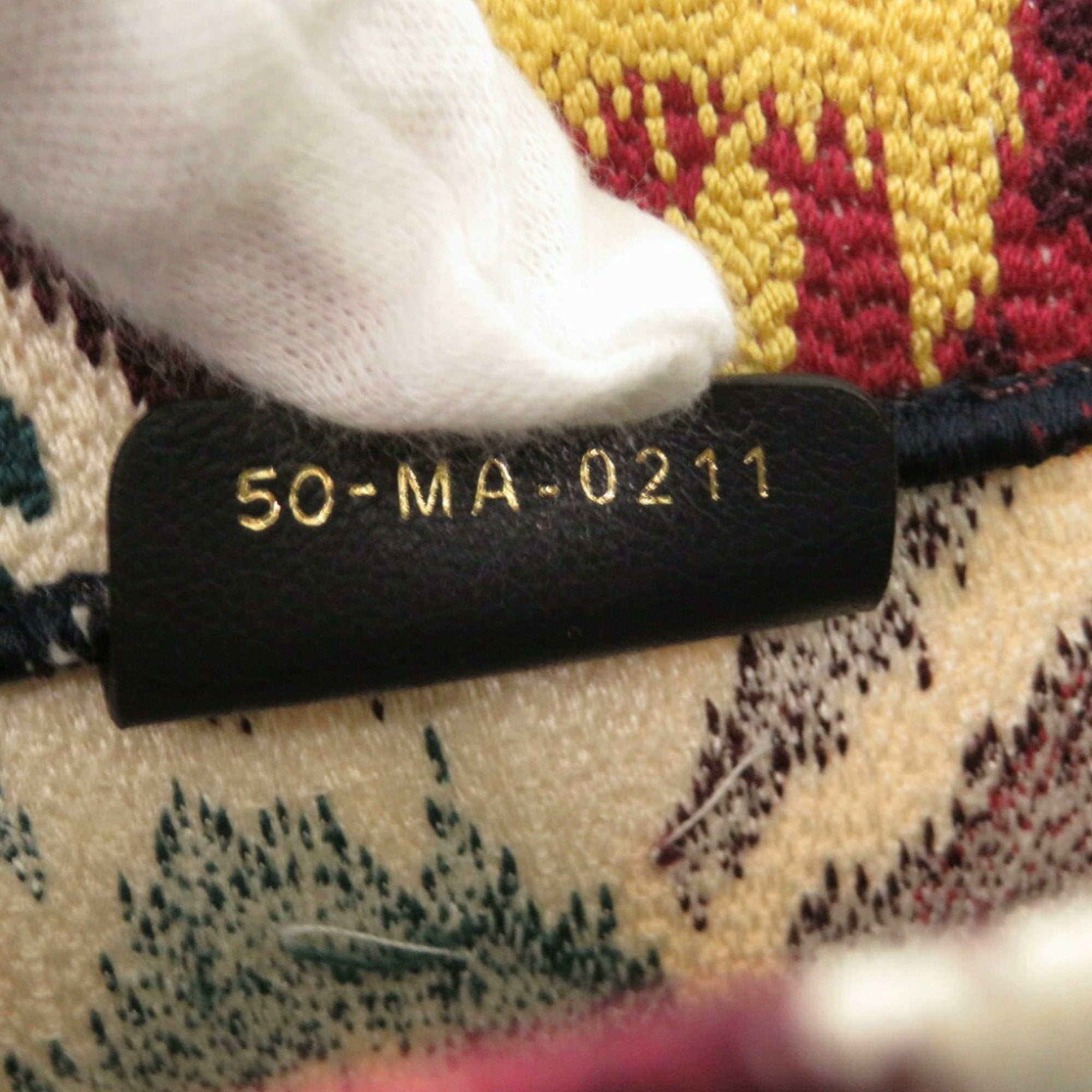 Christian Dior Blue Red Color Yellow Canvas Tote Bag ()
