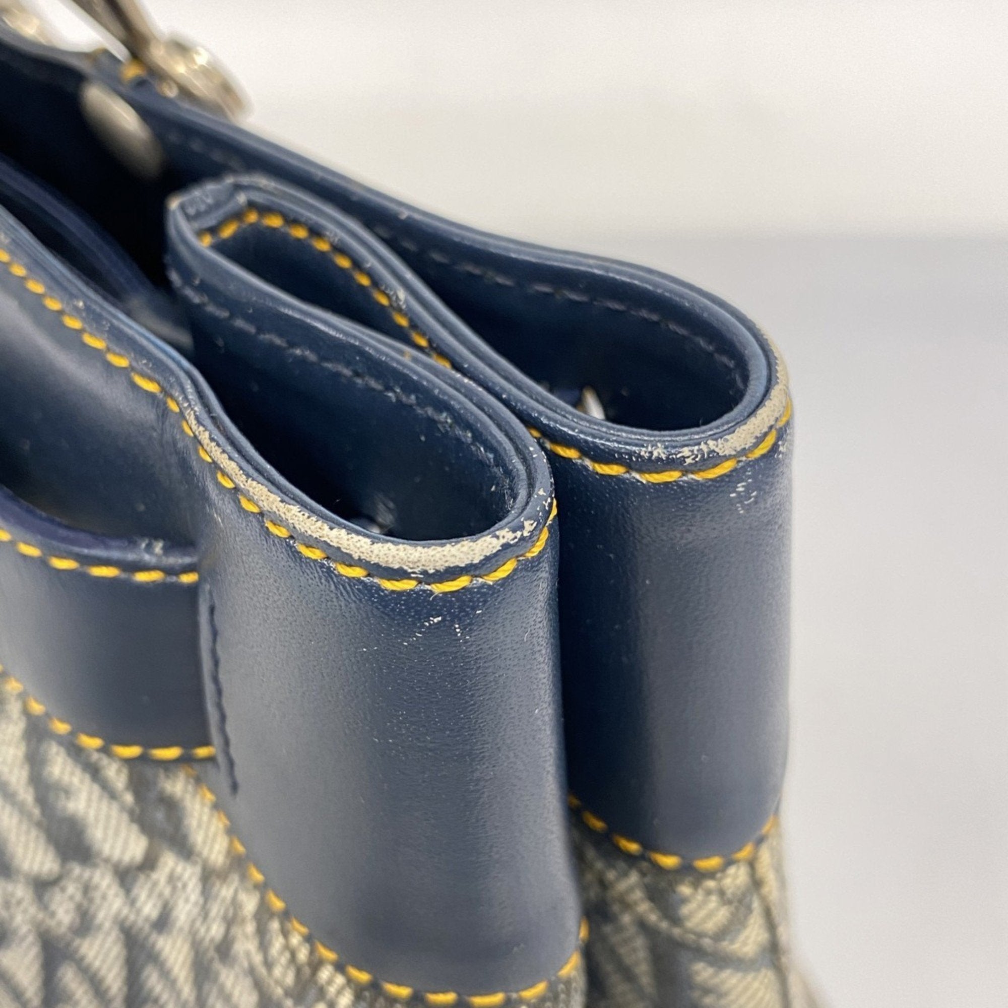 Christian Dior Navy Canvas Handbag ()