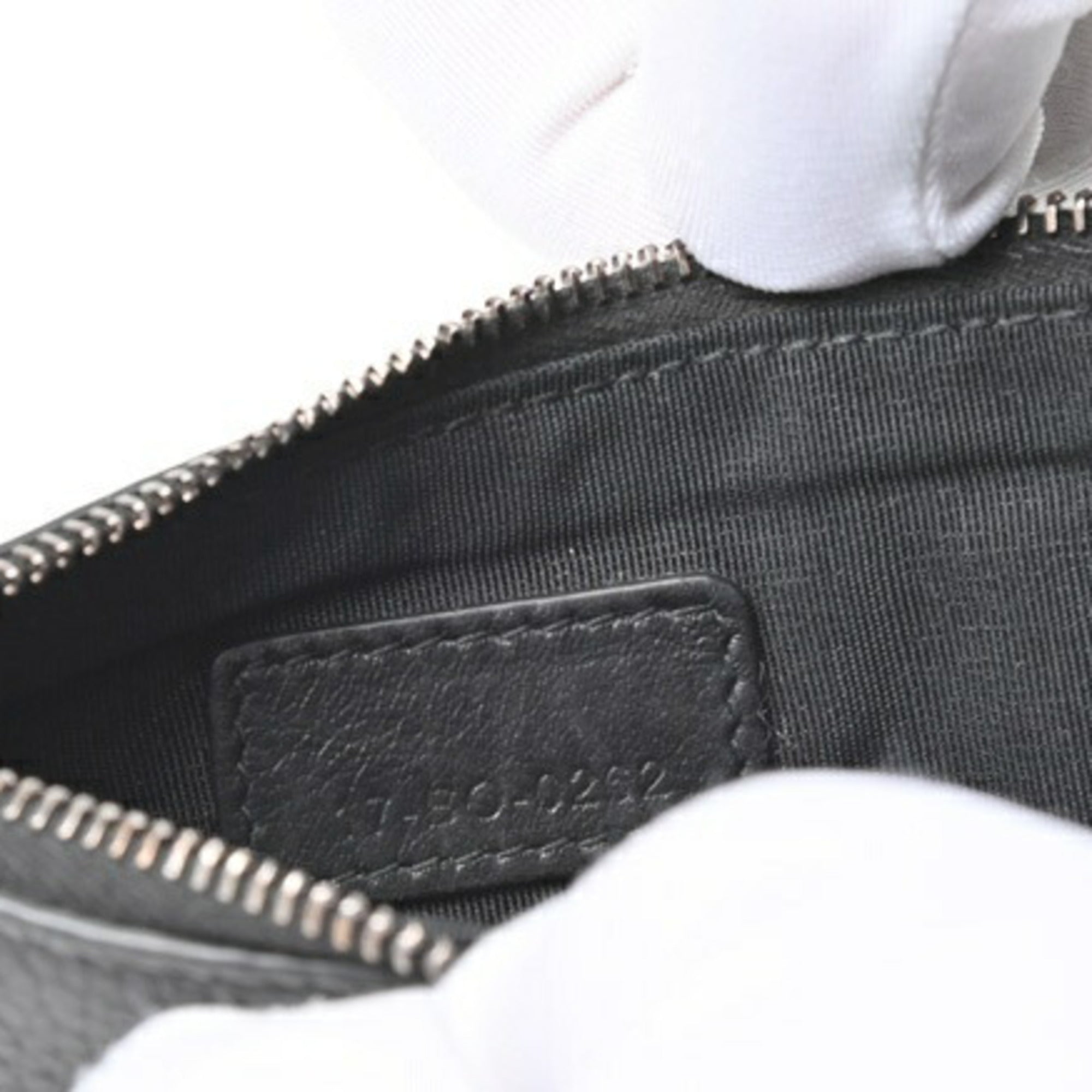 Christian Dior Black Leather Coin Purse/Coin Case ()