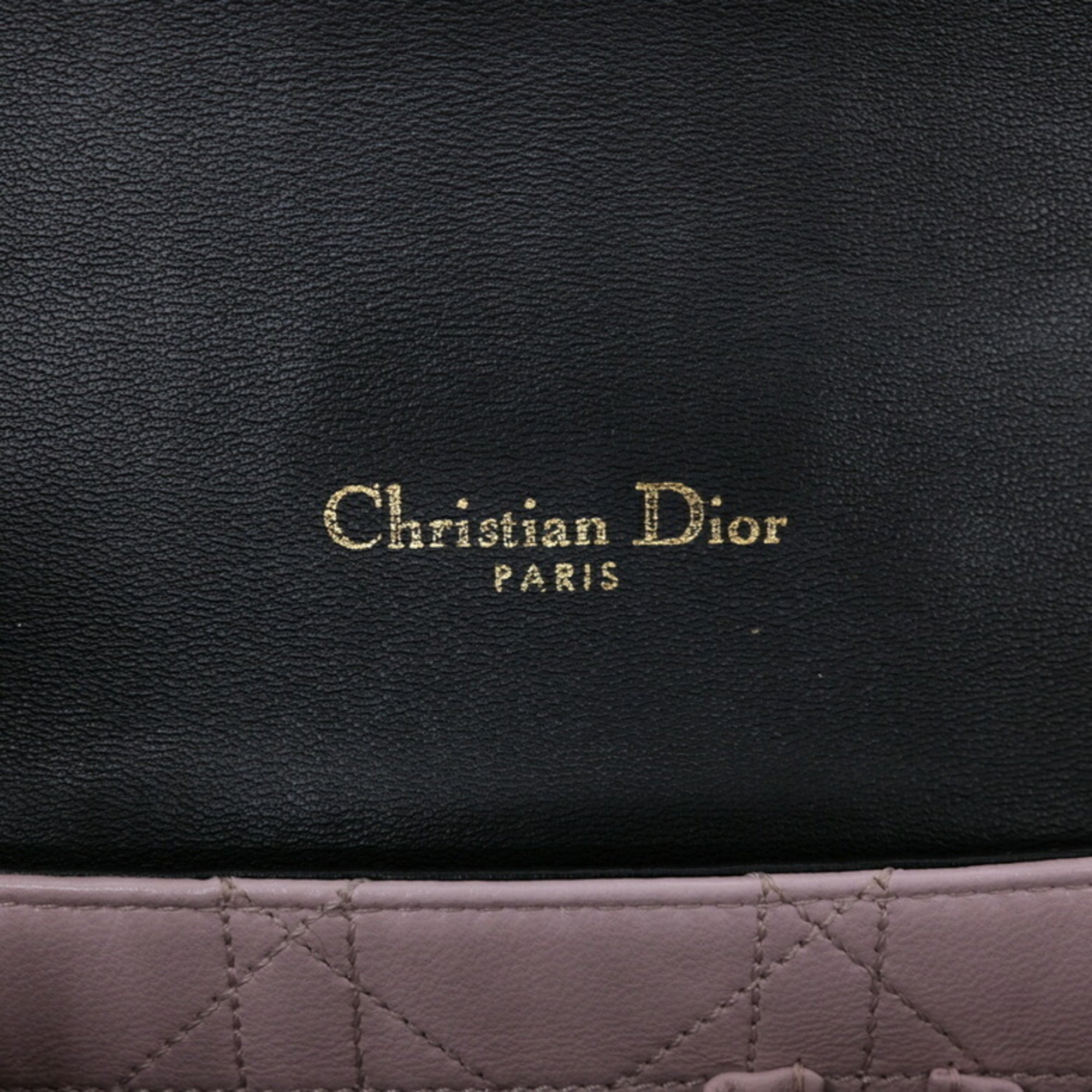 Christian Dior Black White Tweed Shoulder Bag ()