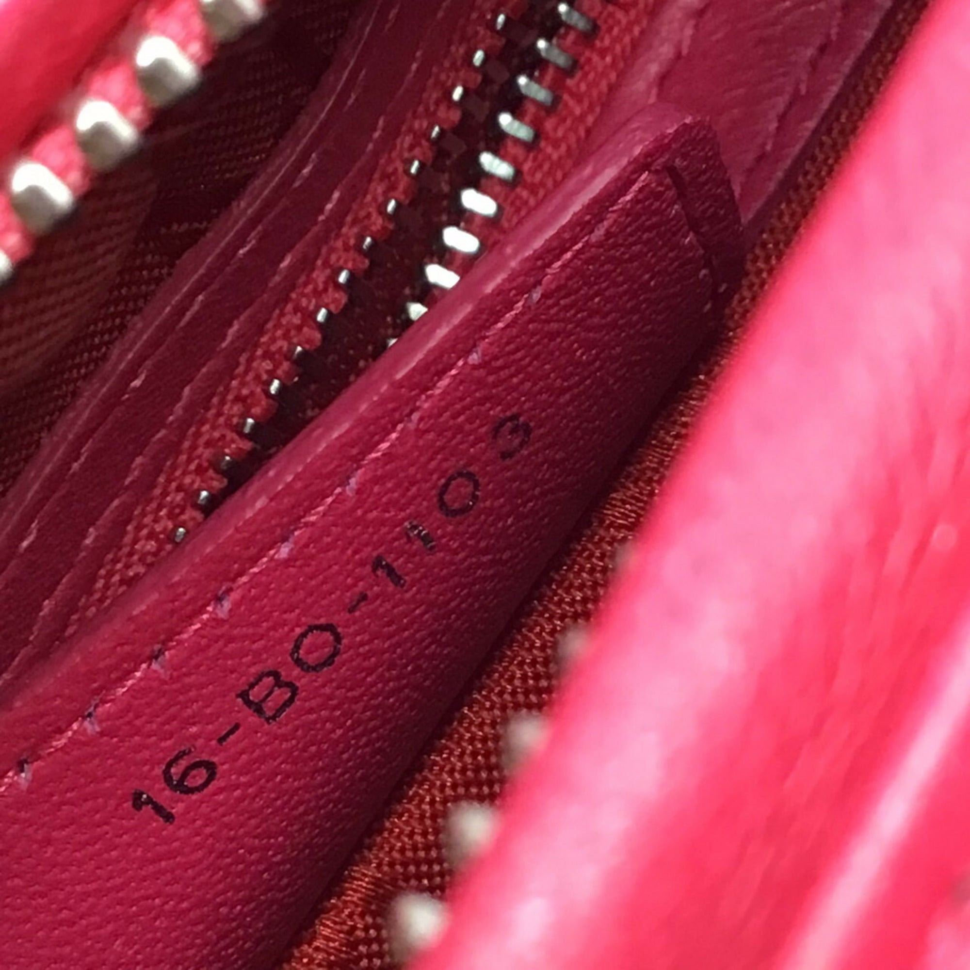 Christian Dior Pink Leather Handbag Shoulder Bag ()