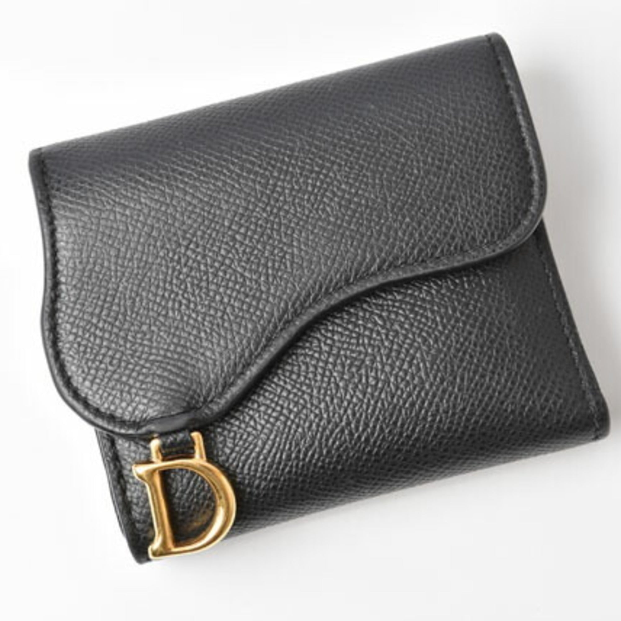 Christian Dior Navy Leather Wallet (Tri-Fold) ()