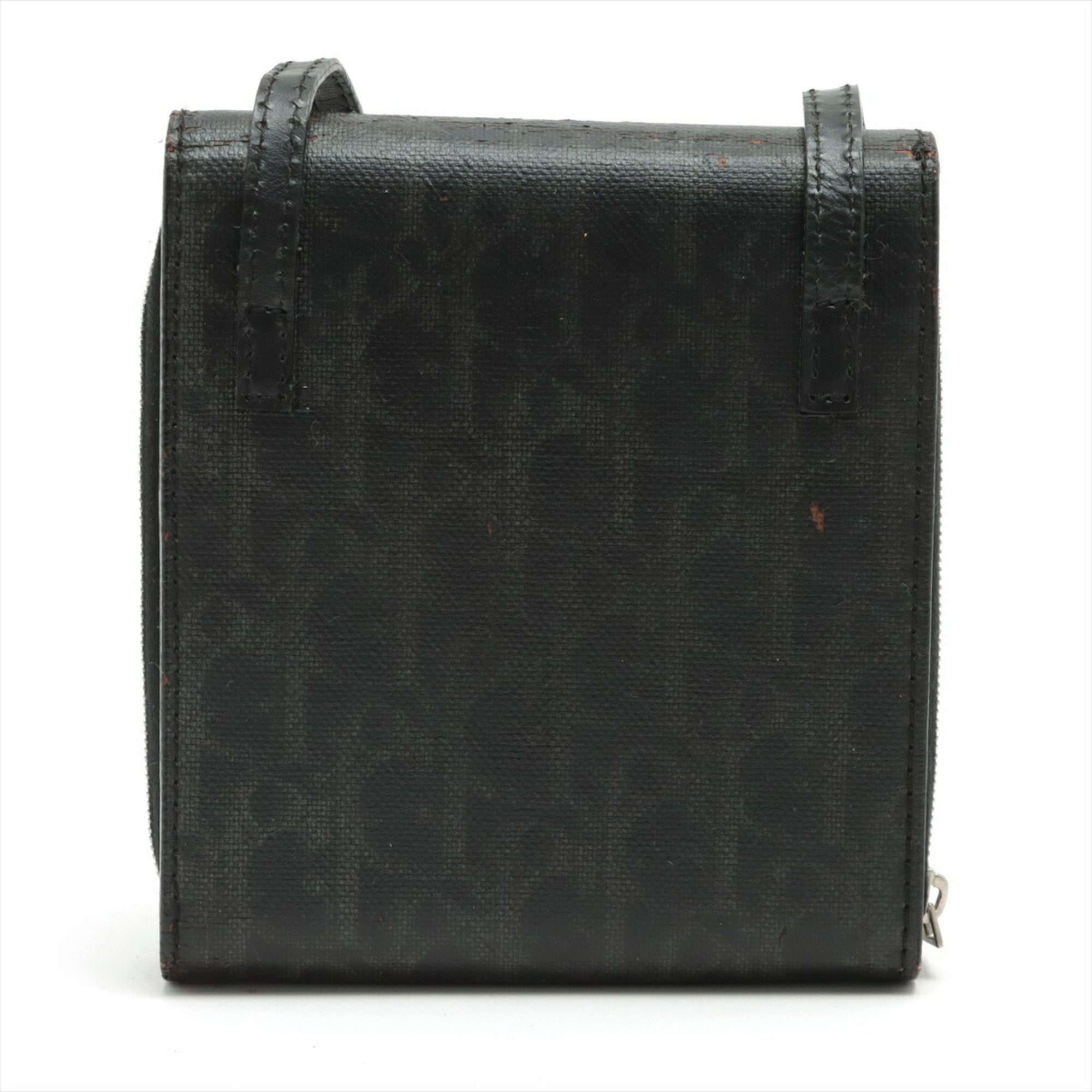 Christian Dior Black Leather Shoulder Bag Tote Bag ()
