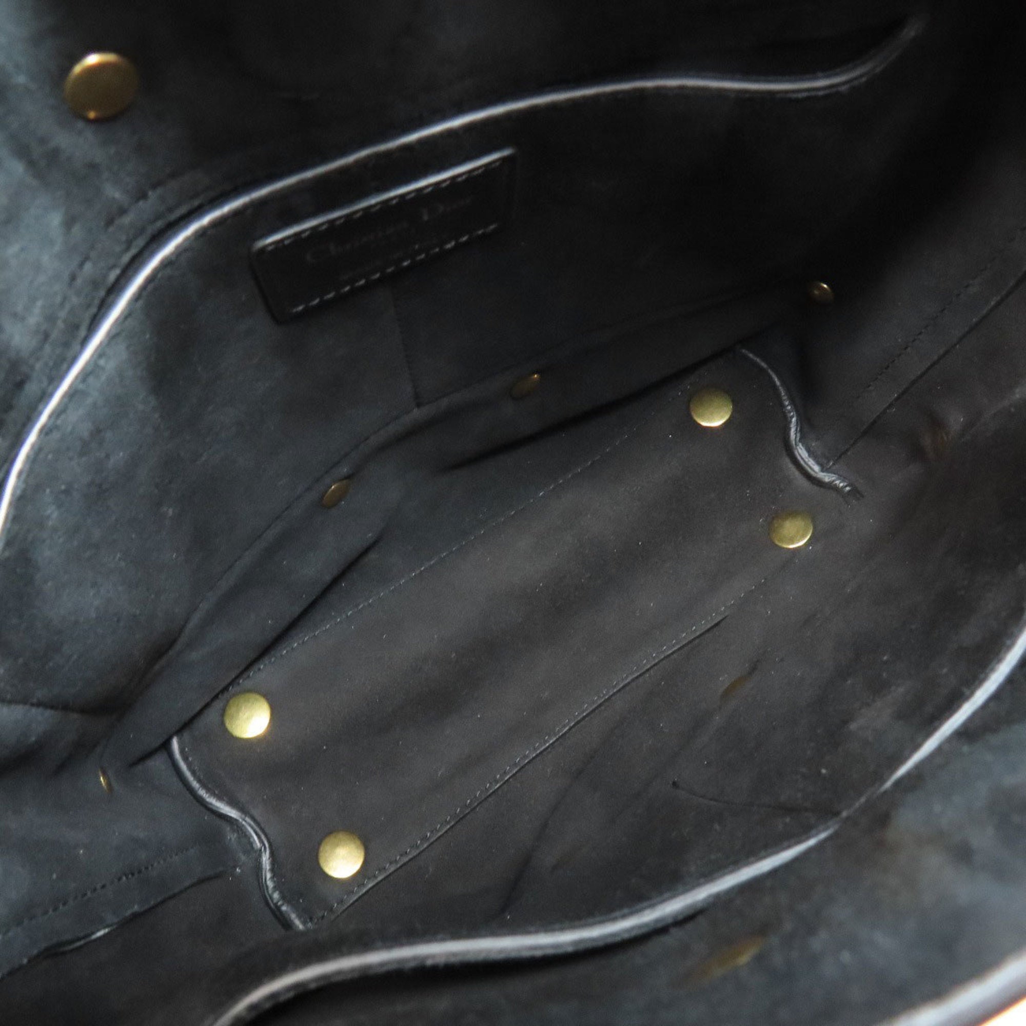 Christian Dior Black Leather Shoulder Bag ()