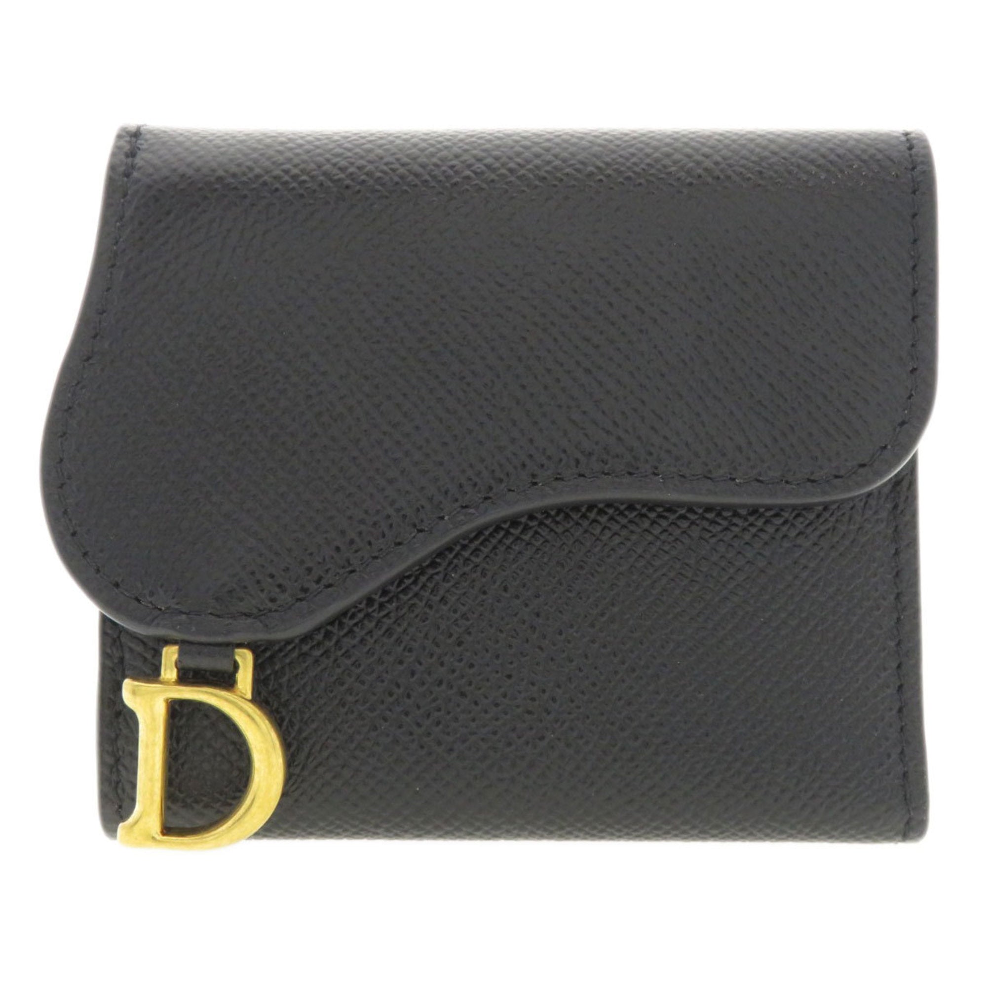 Christian Dior Black Leather Wallet (Bi-Fold) ()