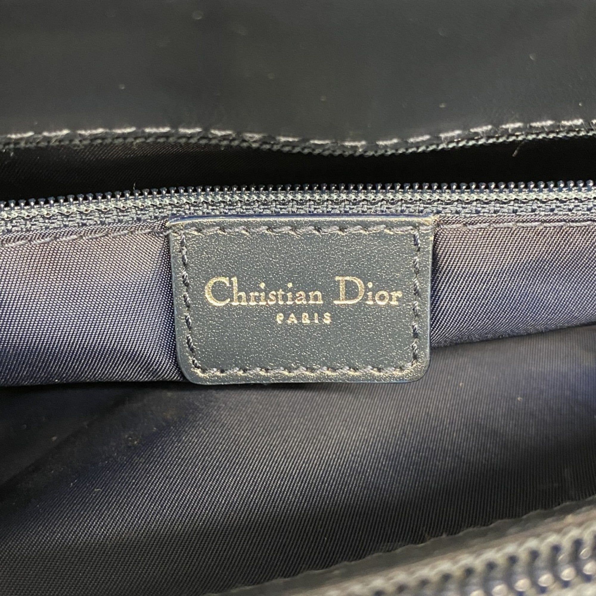 Christian Dior Navy Canvas Handbag ()