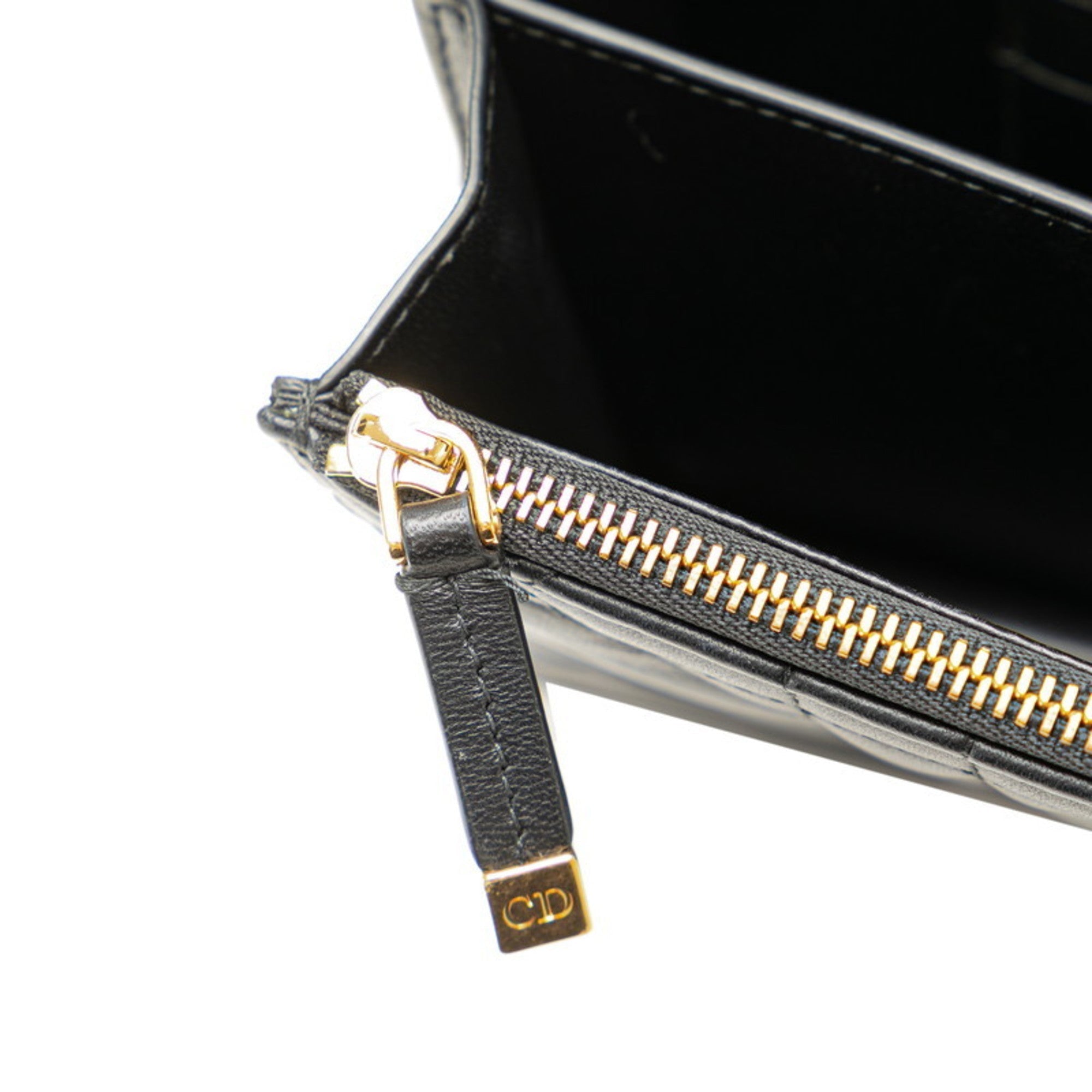 Christian Dior Black Leather Shoulder Bag ()