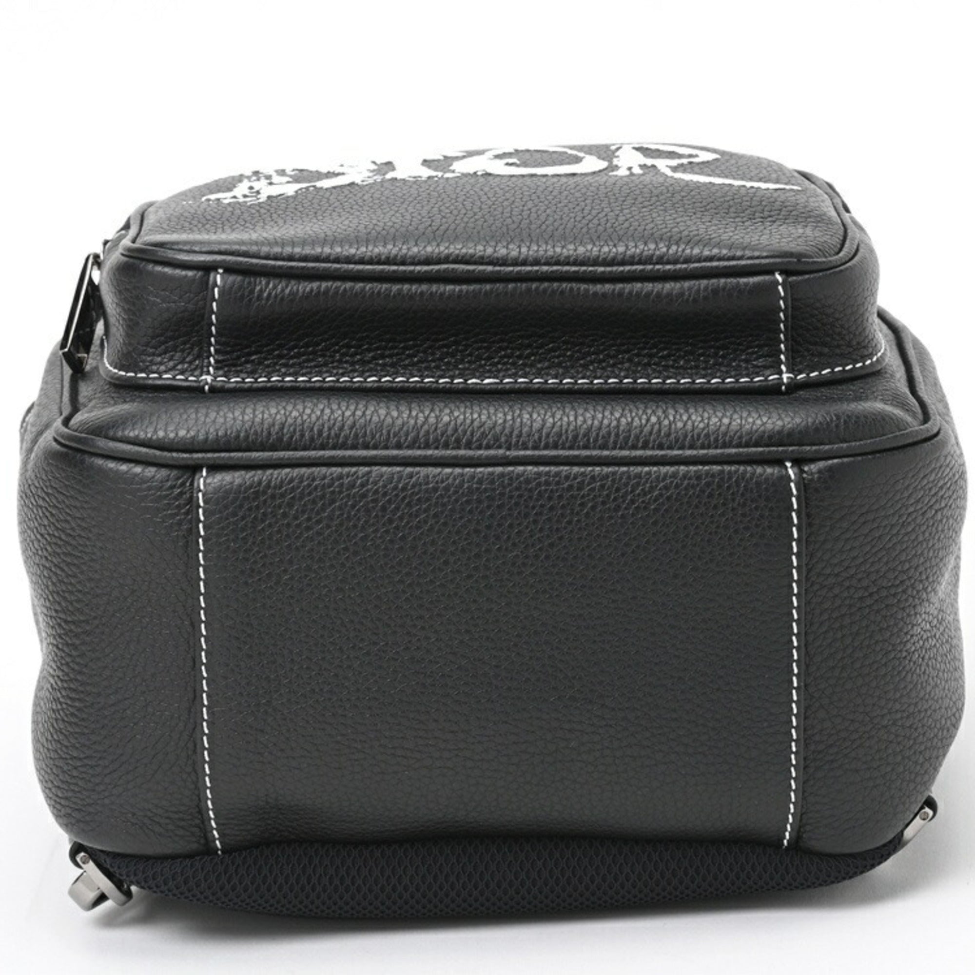 Christian Dior Black Leather Shoulder Bag Sling Bag ()
