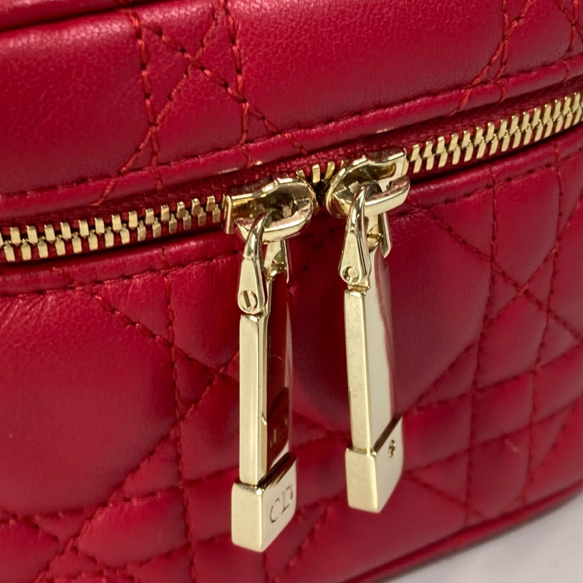 Christian Dior Red Leather Handbag ()